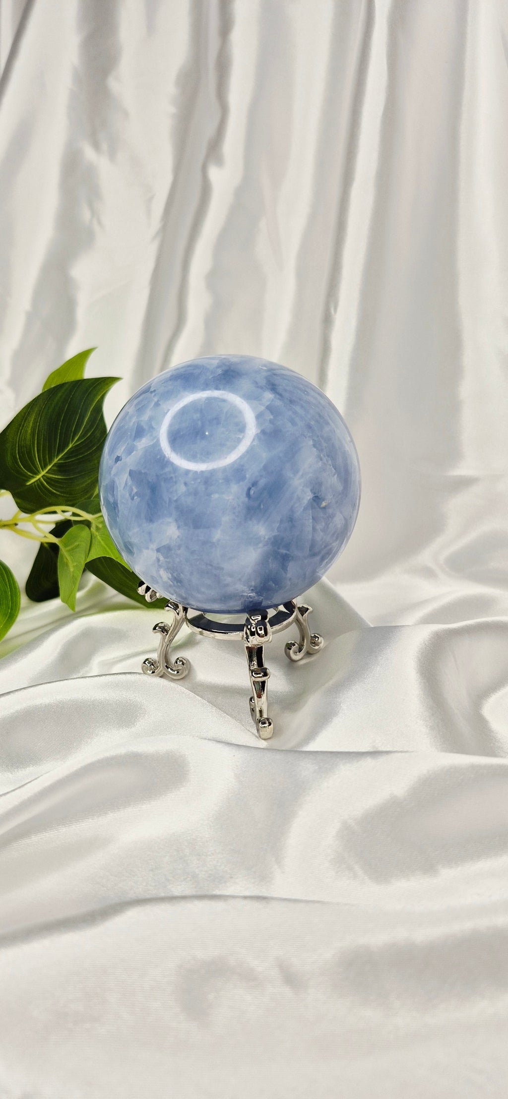 Blue Calcite Sphere #A
