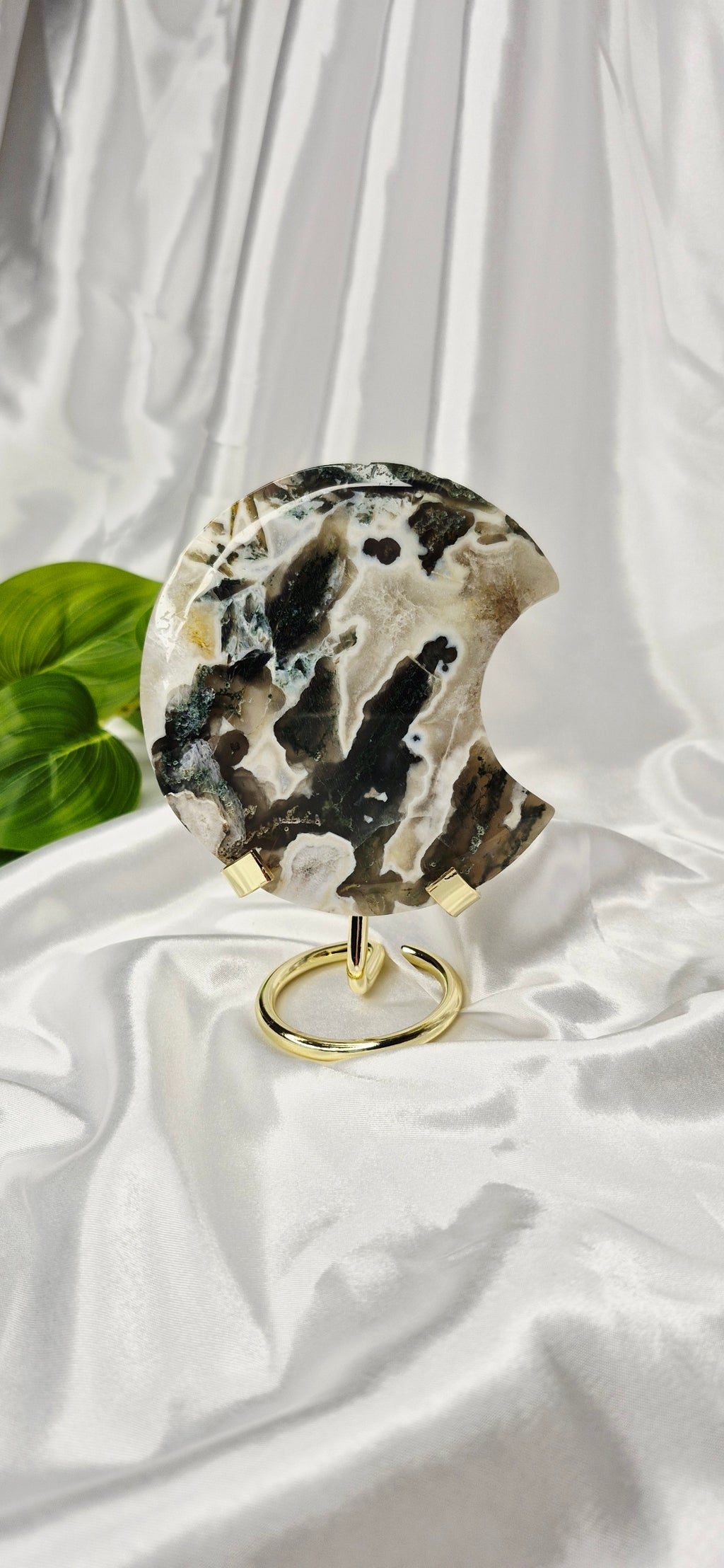 Moss Agate Moon