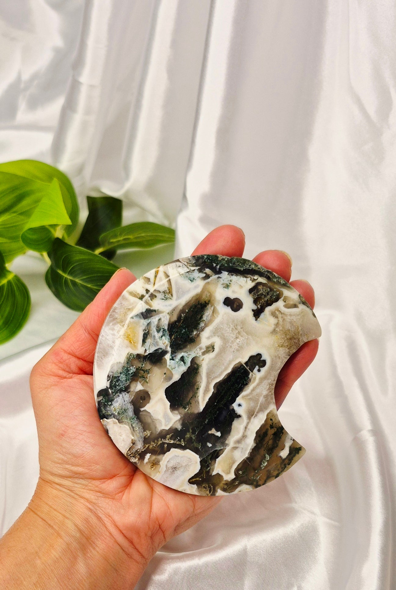 Moss Agate Moon