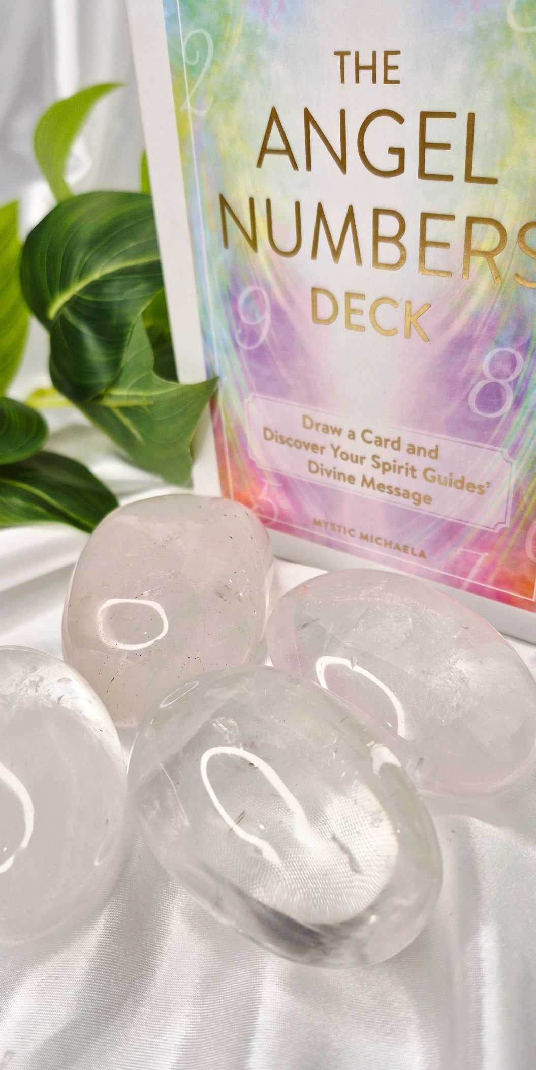 Clear Quartz Palm Stone Large