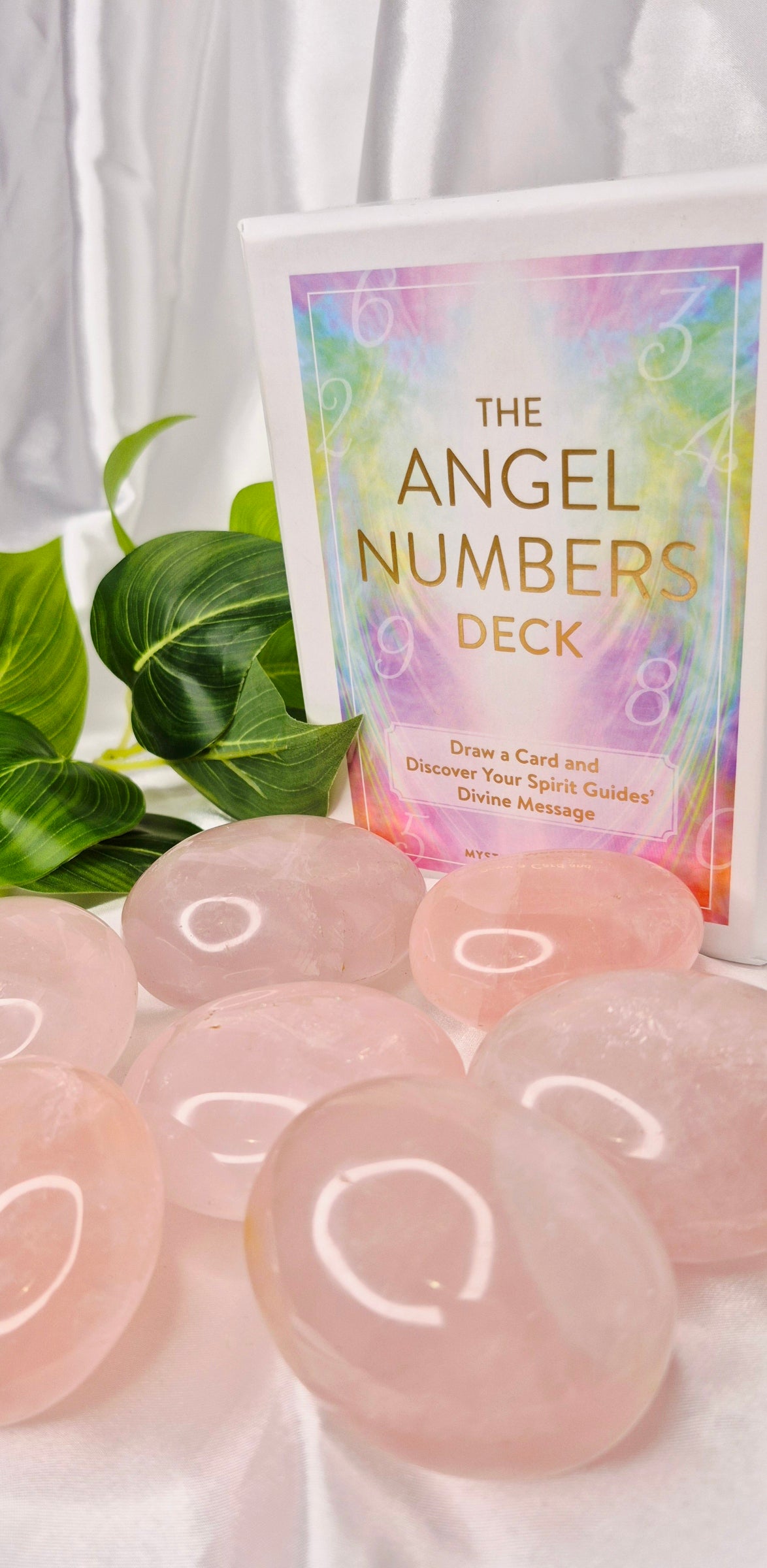 Rose Quartz Palm Stone Large