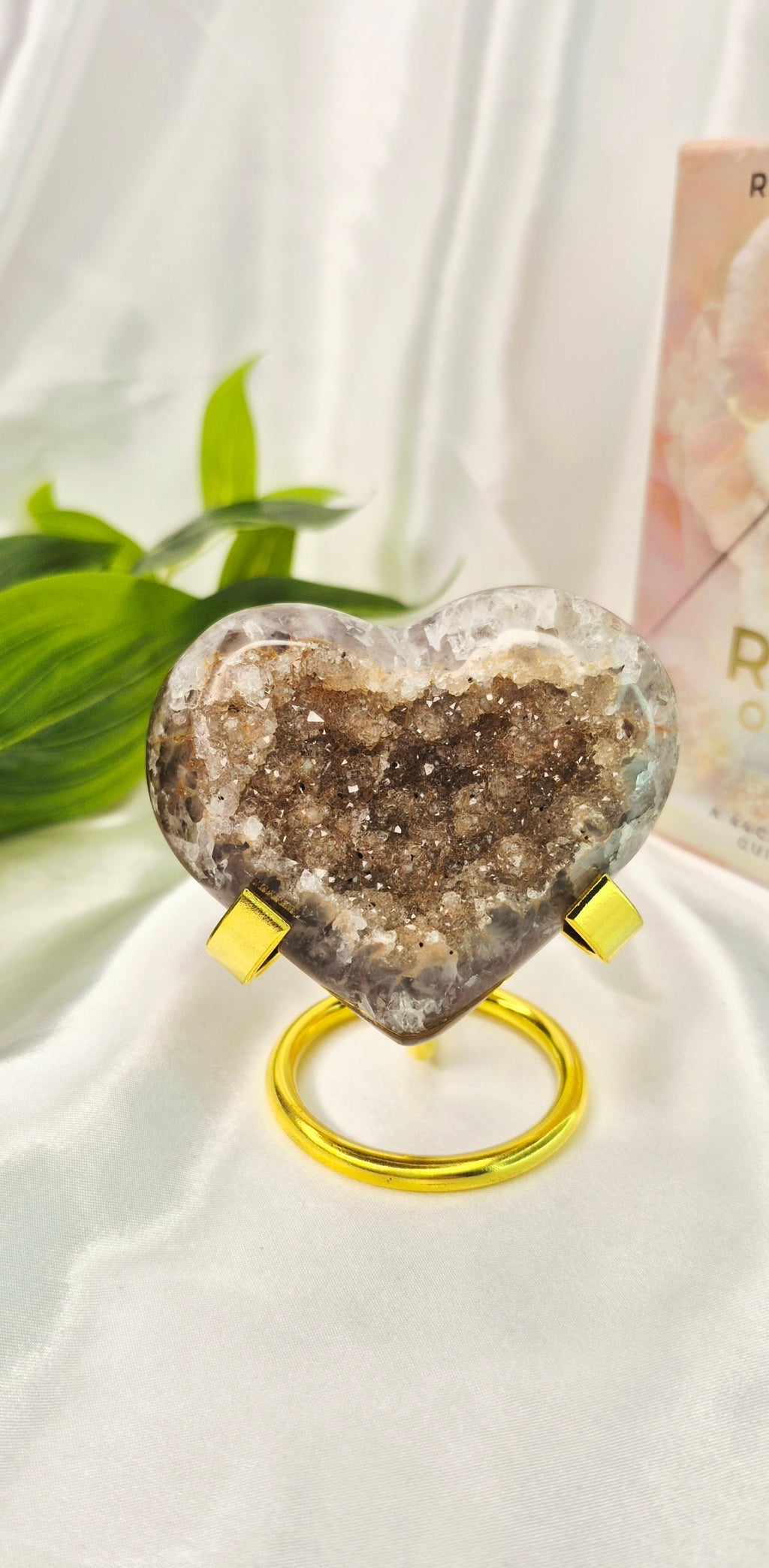 Rainbow Amethyst Heart  #A1