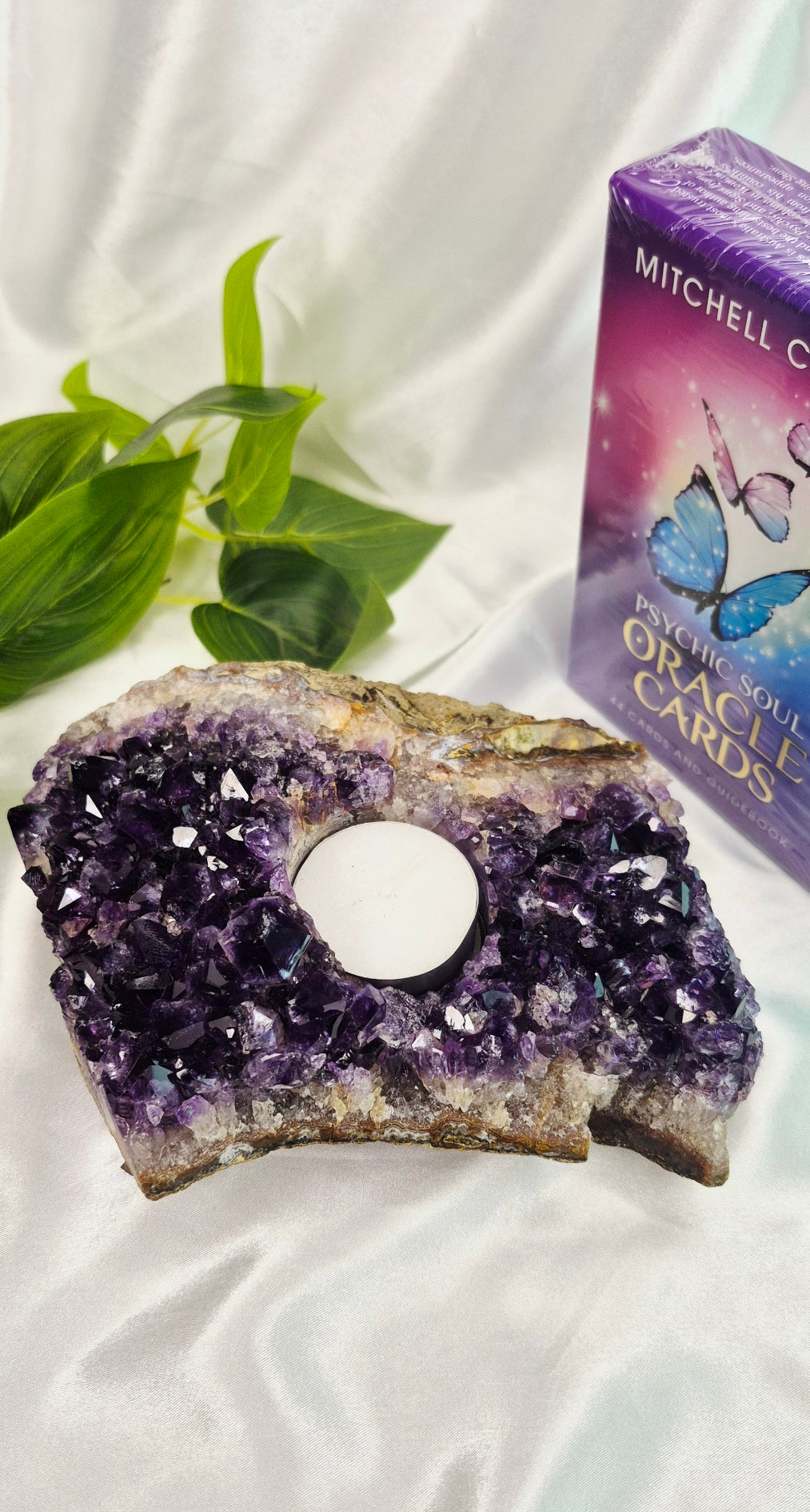 A Grade Amethyst Tealight Holder