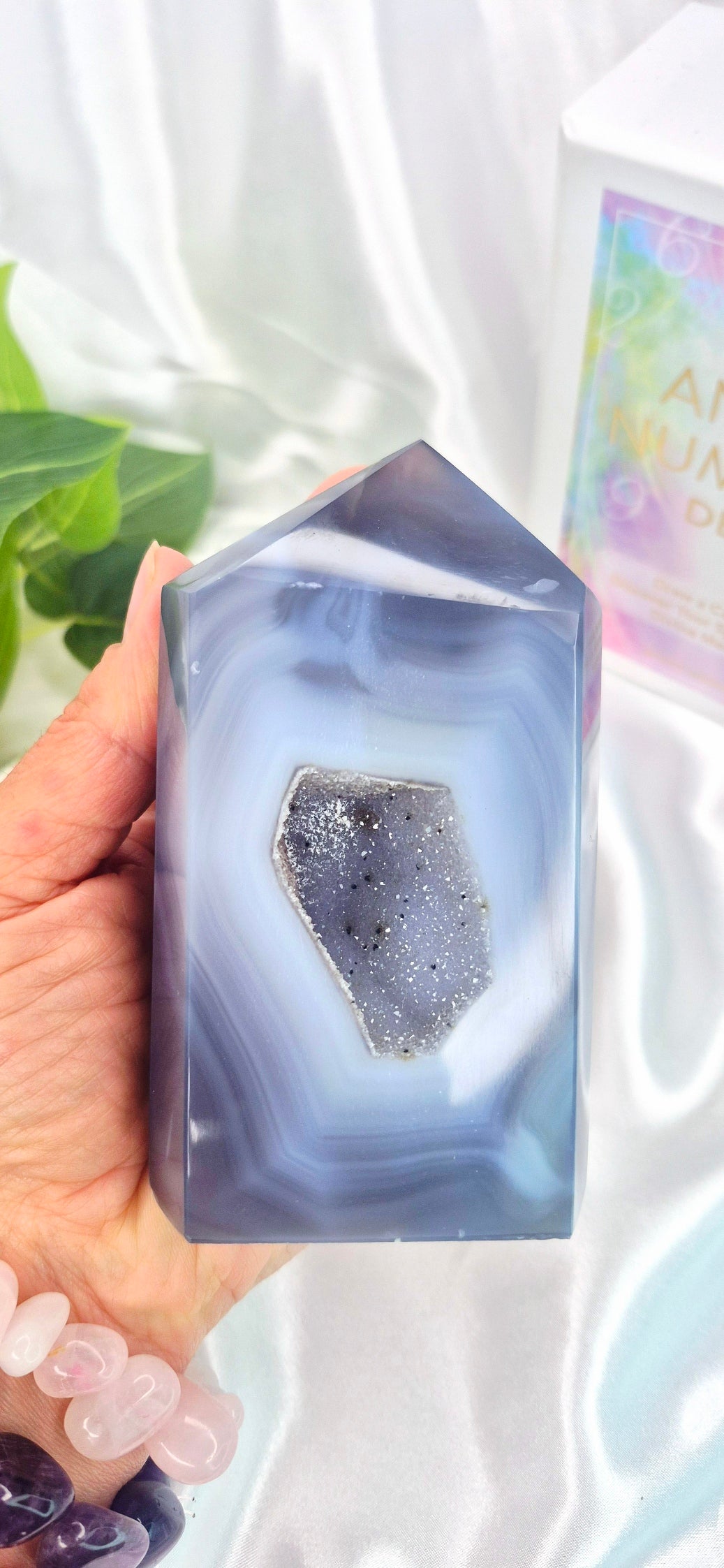 Druzy Agate Geode Polished Points  #C