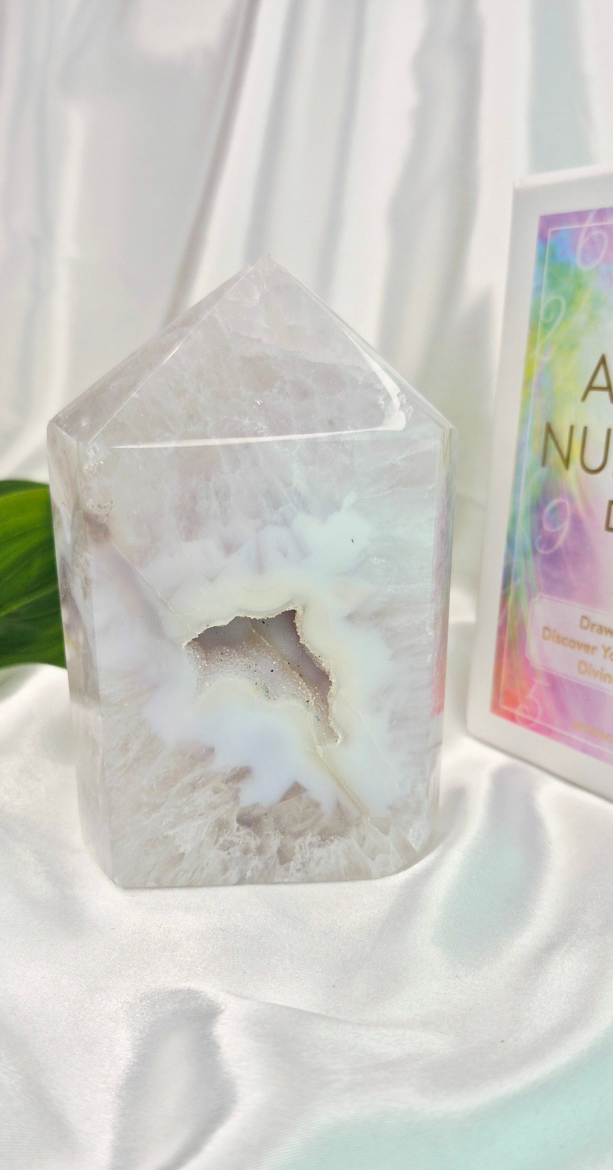 Druzy Agate Geode Polished Point  #A