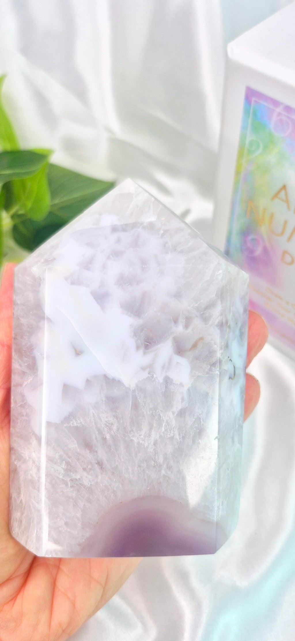 Druzy Agate Geode Polished Point  #A