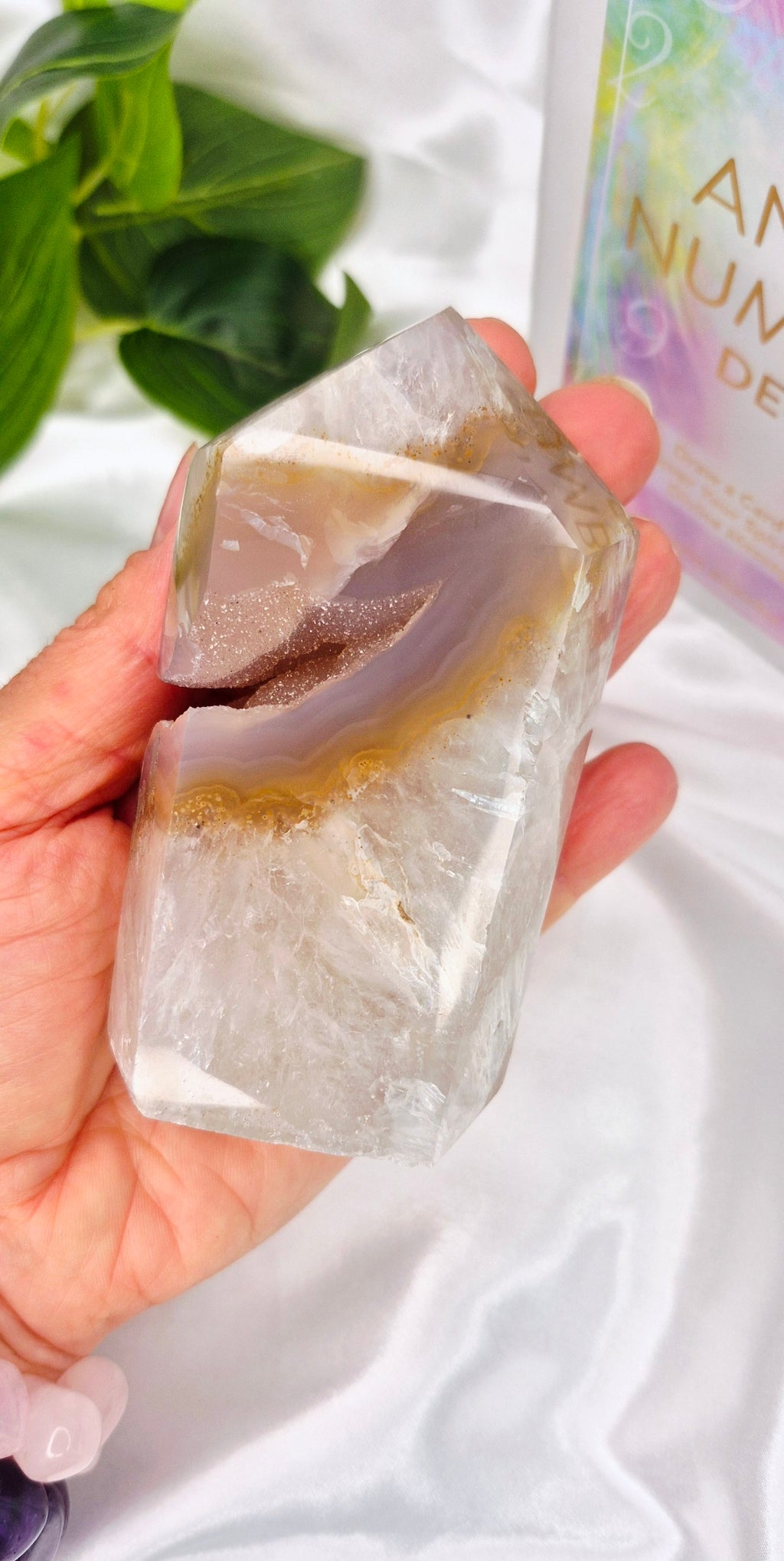 Druzy Agate Geode Polished Points  #D