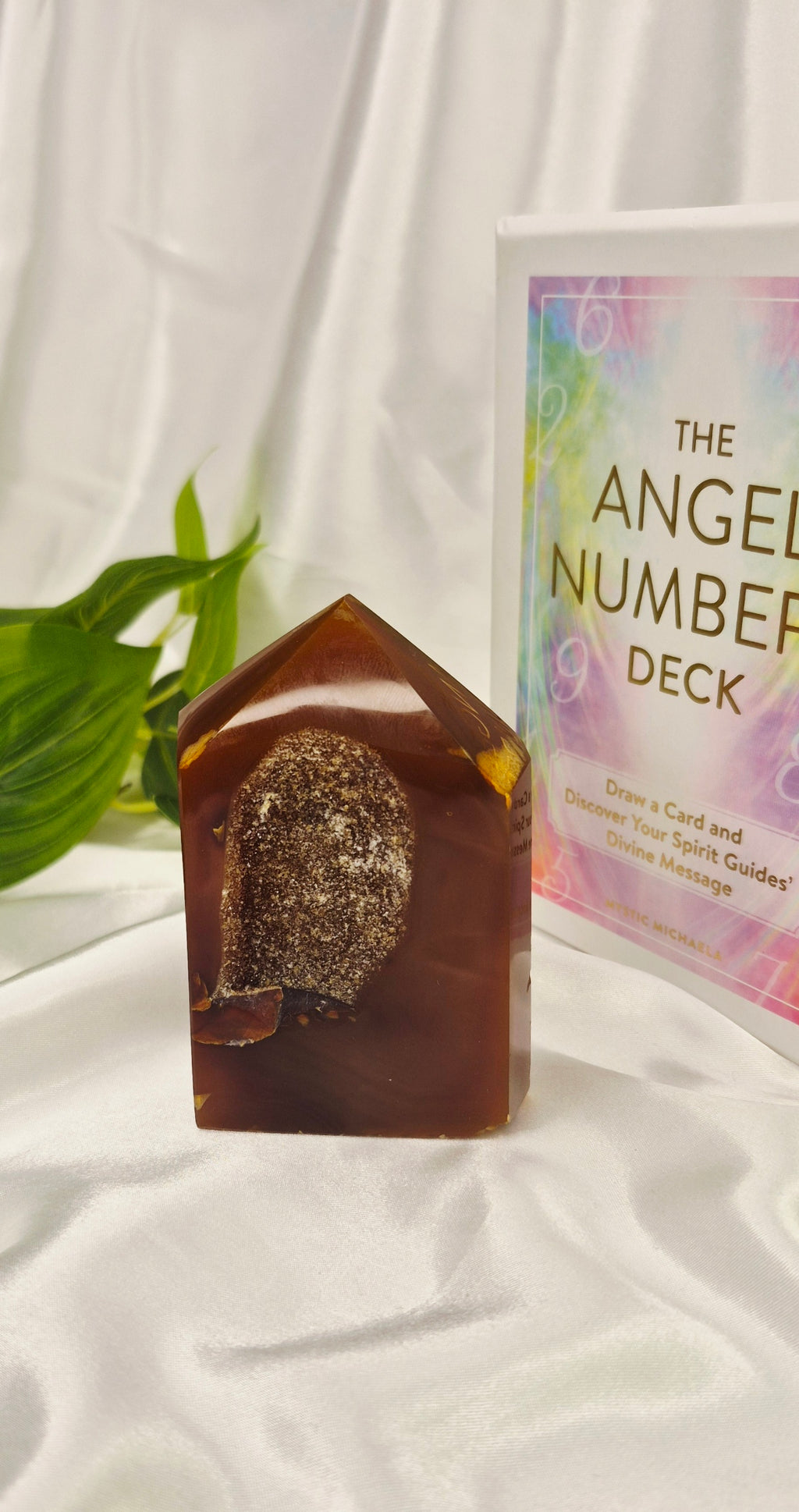 Druzy Agate Geode Polished Point  #F