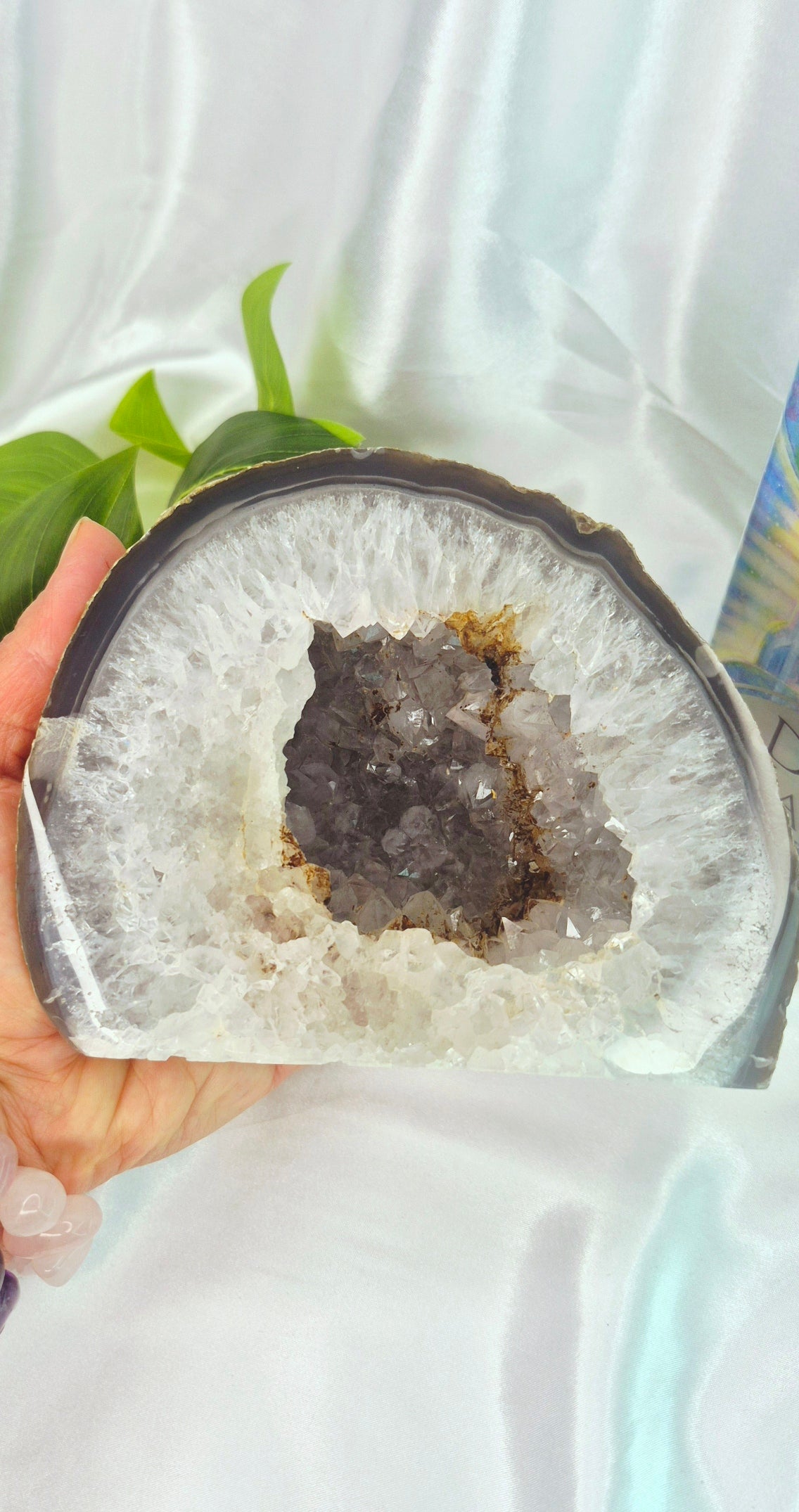 Statement Piece Polished Druzy Agate Geode