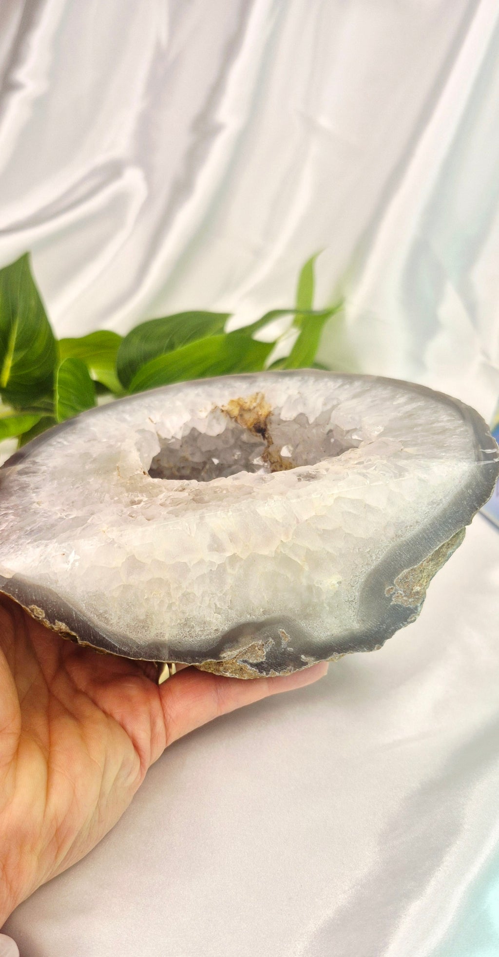 Statement Piece Polished Druzy Agate Geode