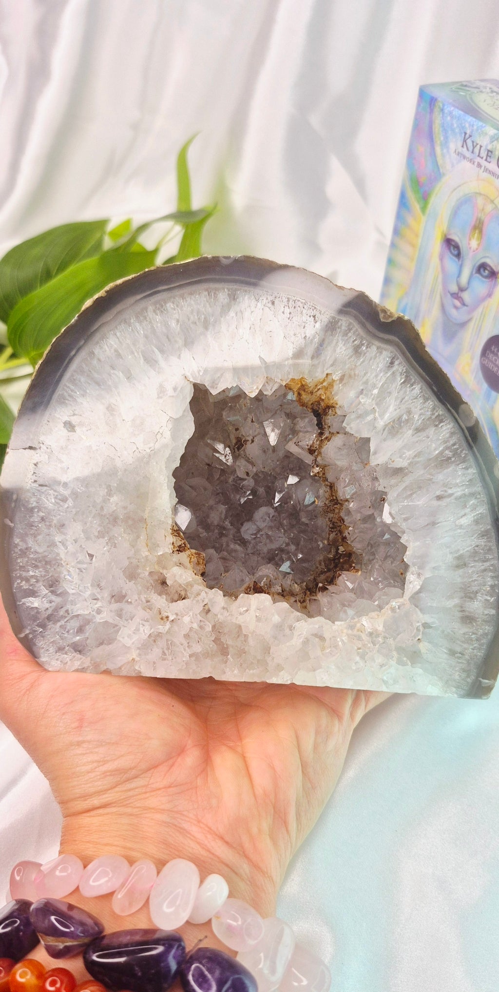 Statement Piece Polished Druzy Agate Geode