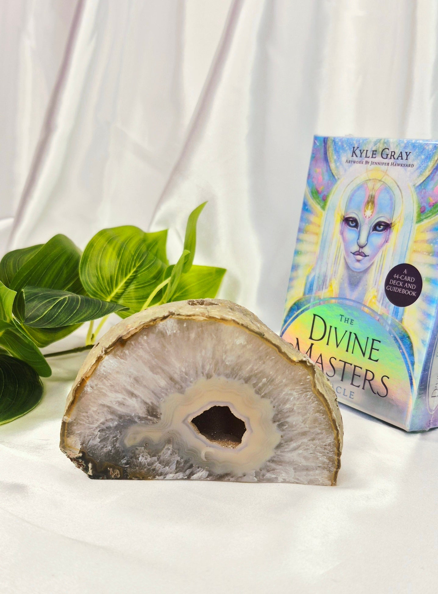 Polished Druzy Agate Geode