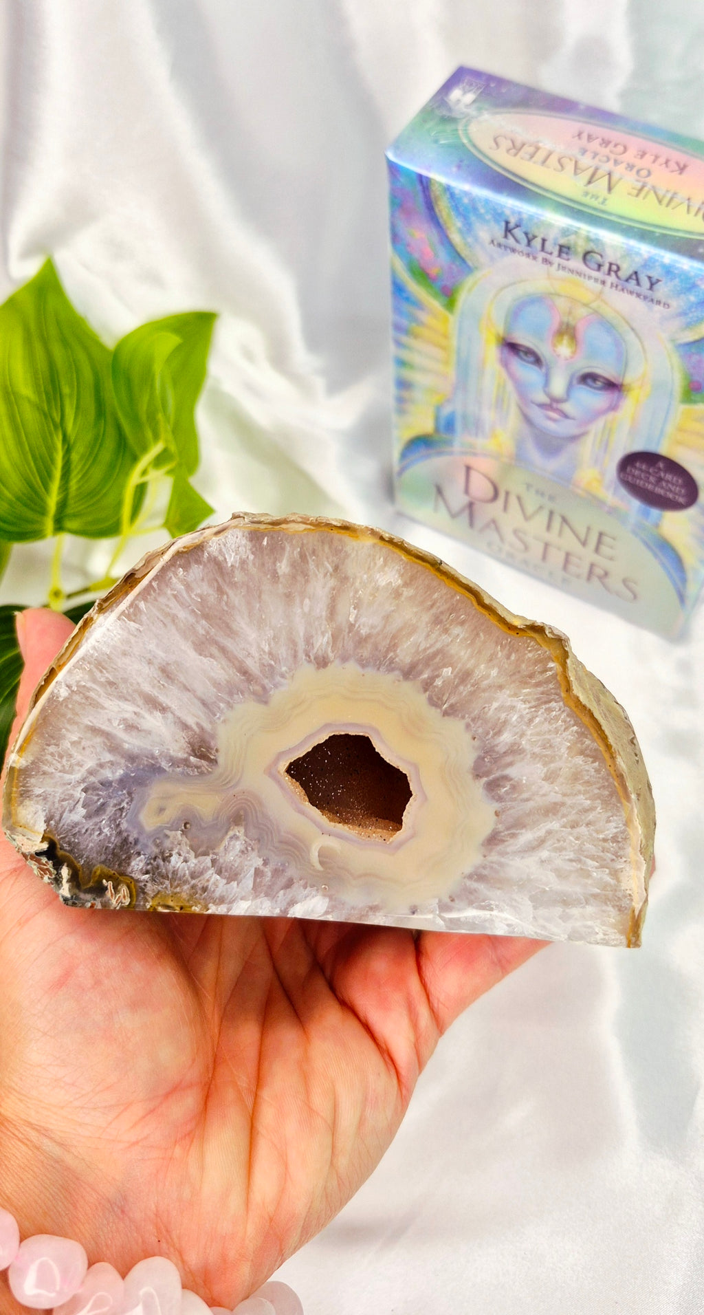 Polished Druzy Agate Geode
