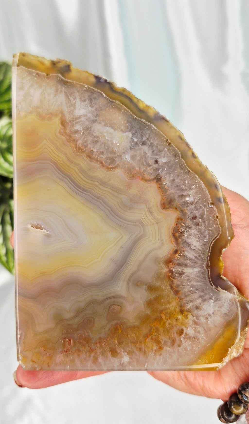 Statement Piece Polished Agate Geode Bookends