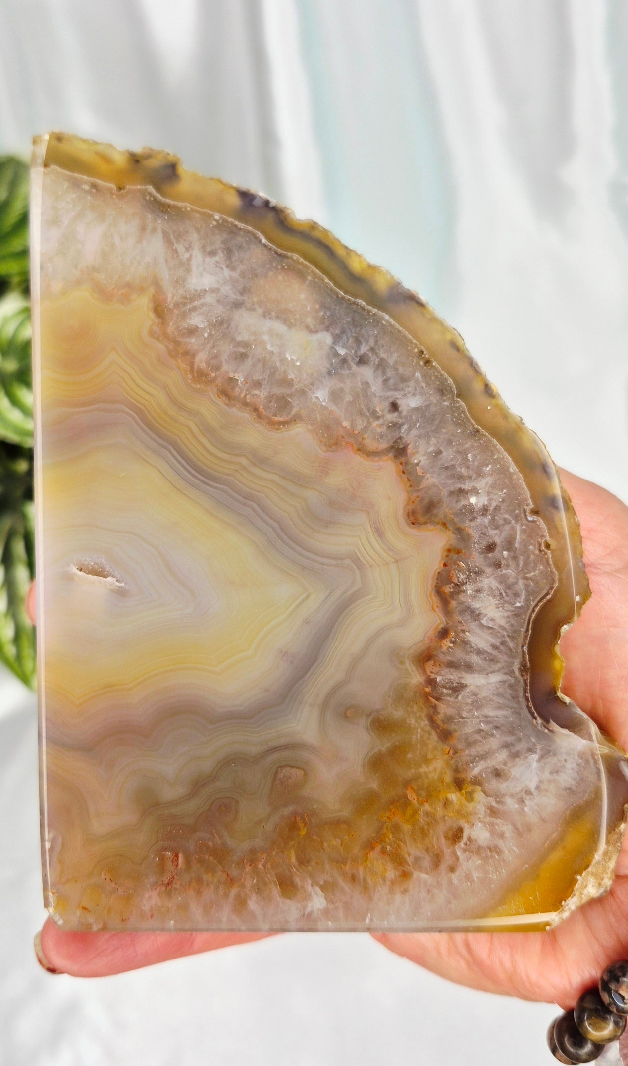 Statement Piece Polished Agate Geode Bookends