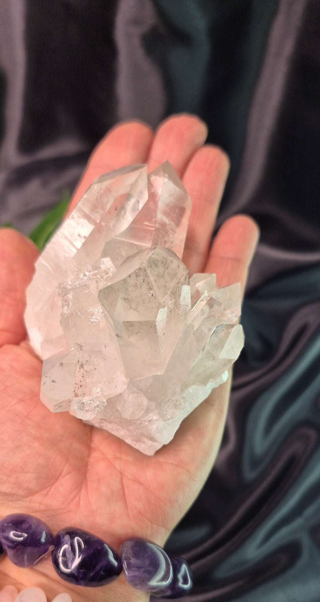 Terminated Clear Quartz Cluster