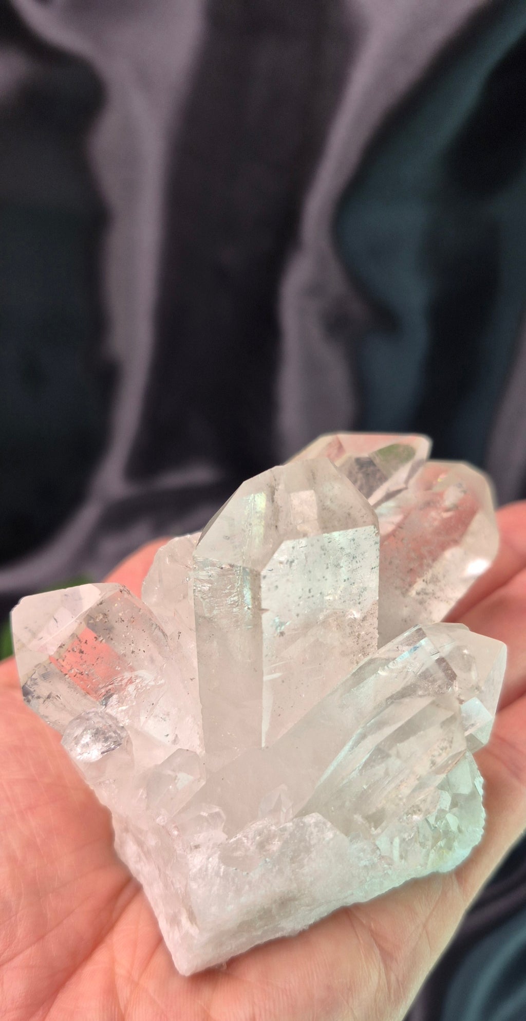 Terminated Clear Quartz Cluster