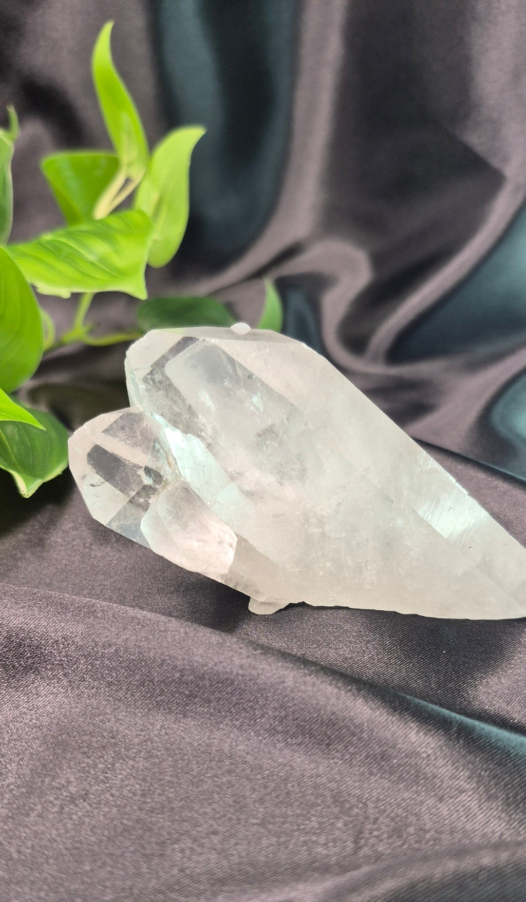 Twin Flame Clear Quartz point