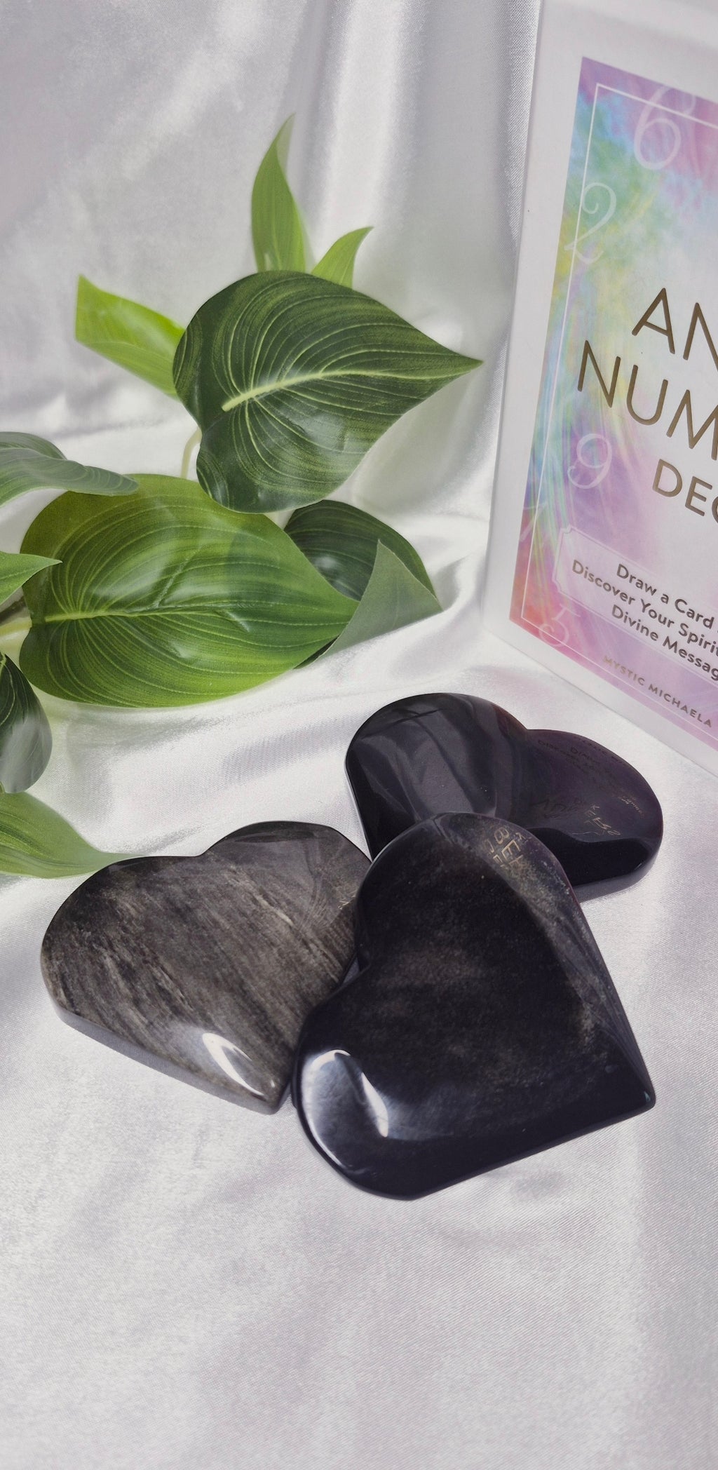 Gold Sheen Obsidian Heart Carving