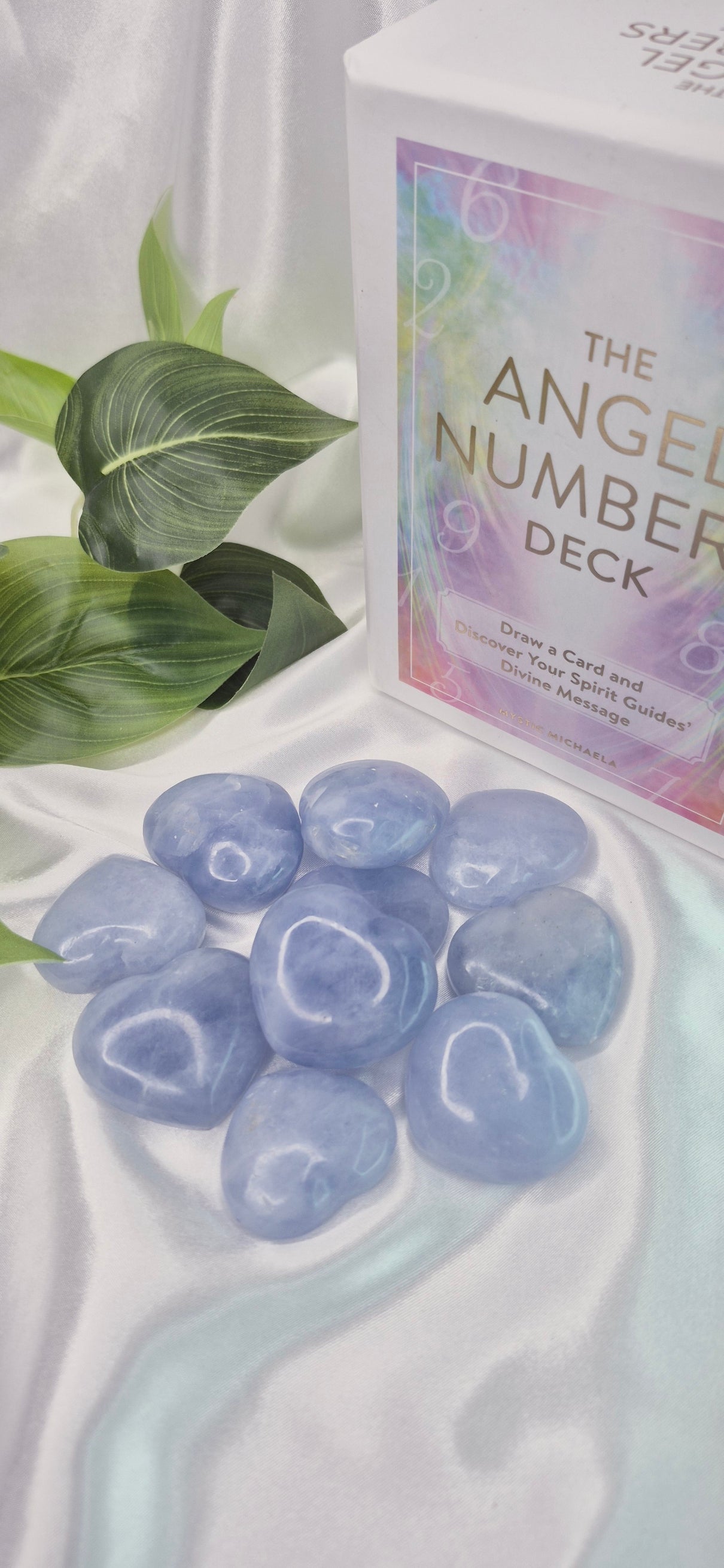 Blue Calcite Mini Heart Carving