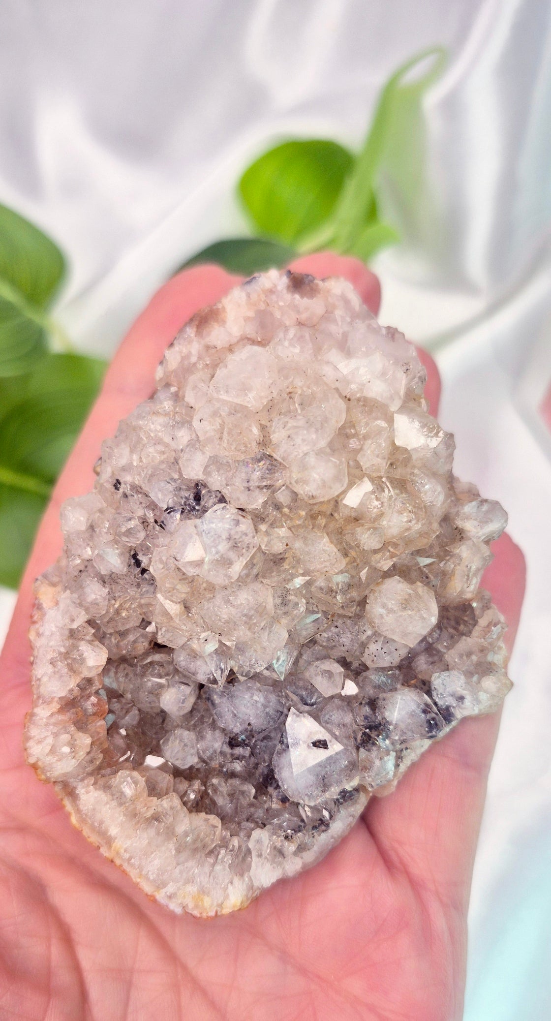 Natural Smokey Quartz Cluster Specimen