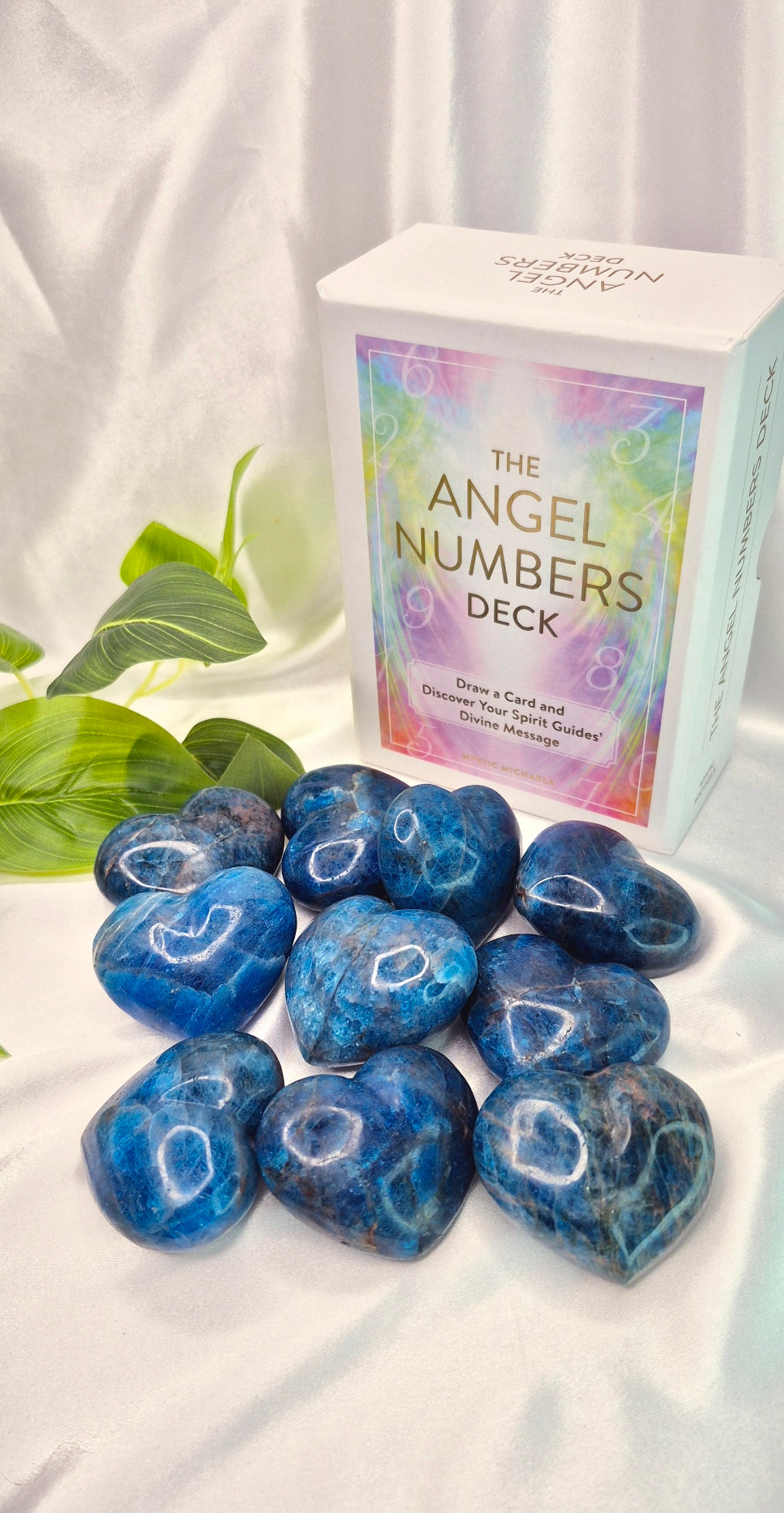 Blue Apatite Midi Heart Carving