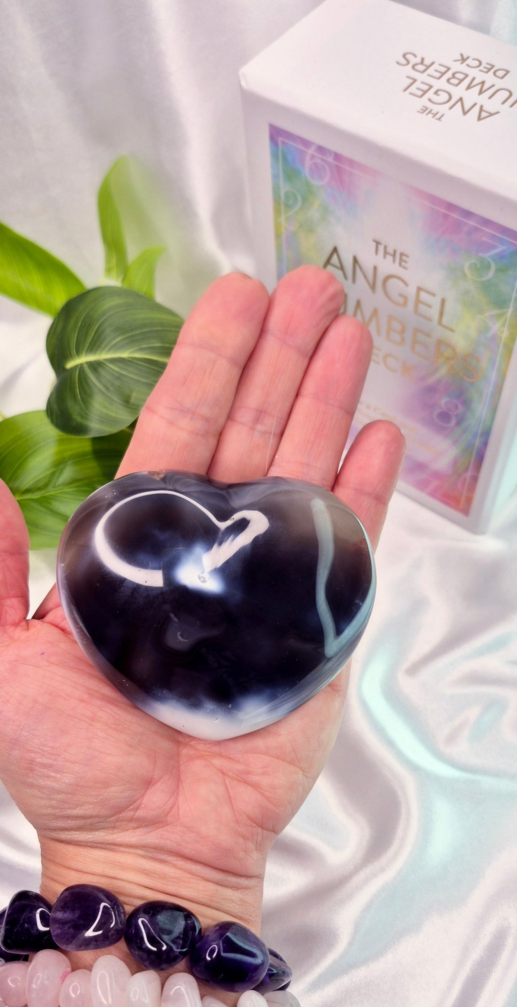 Orcha Agate Heart Carving #A1