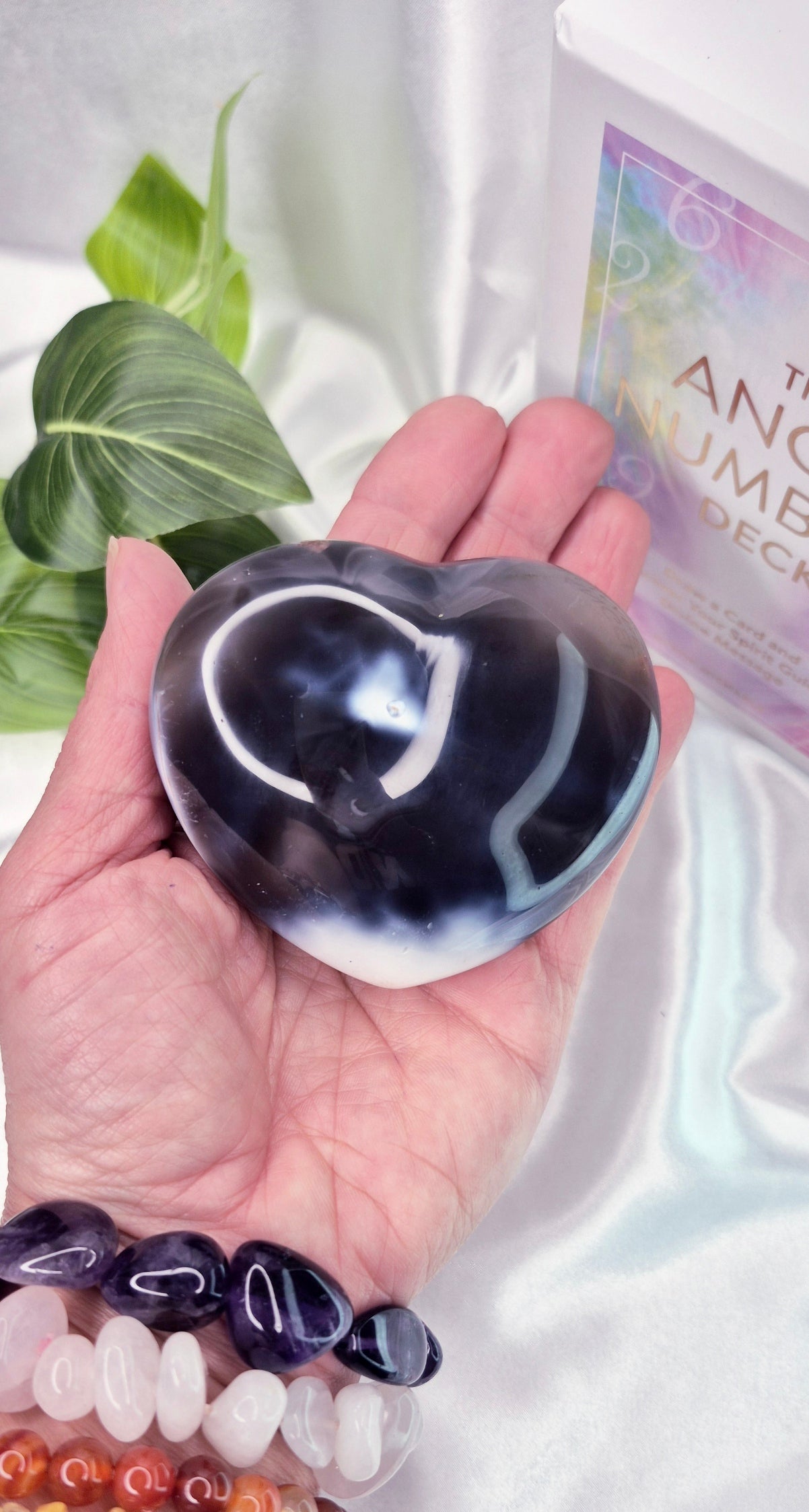 Orcha Agate Heart Carving #A1