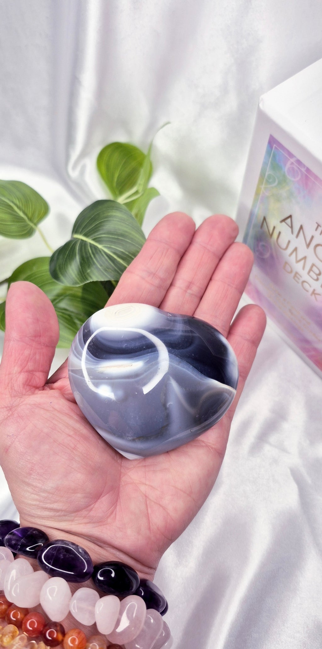 Orcha Agate Heart Carving #B