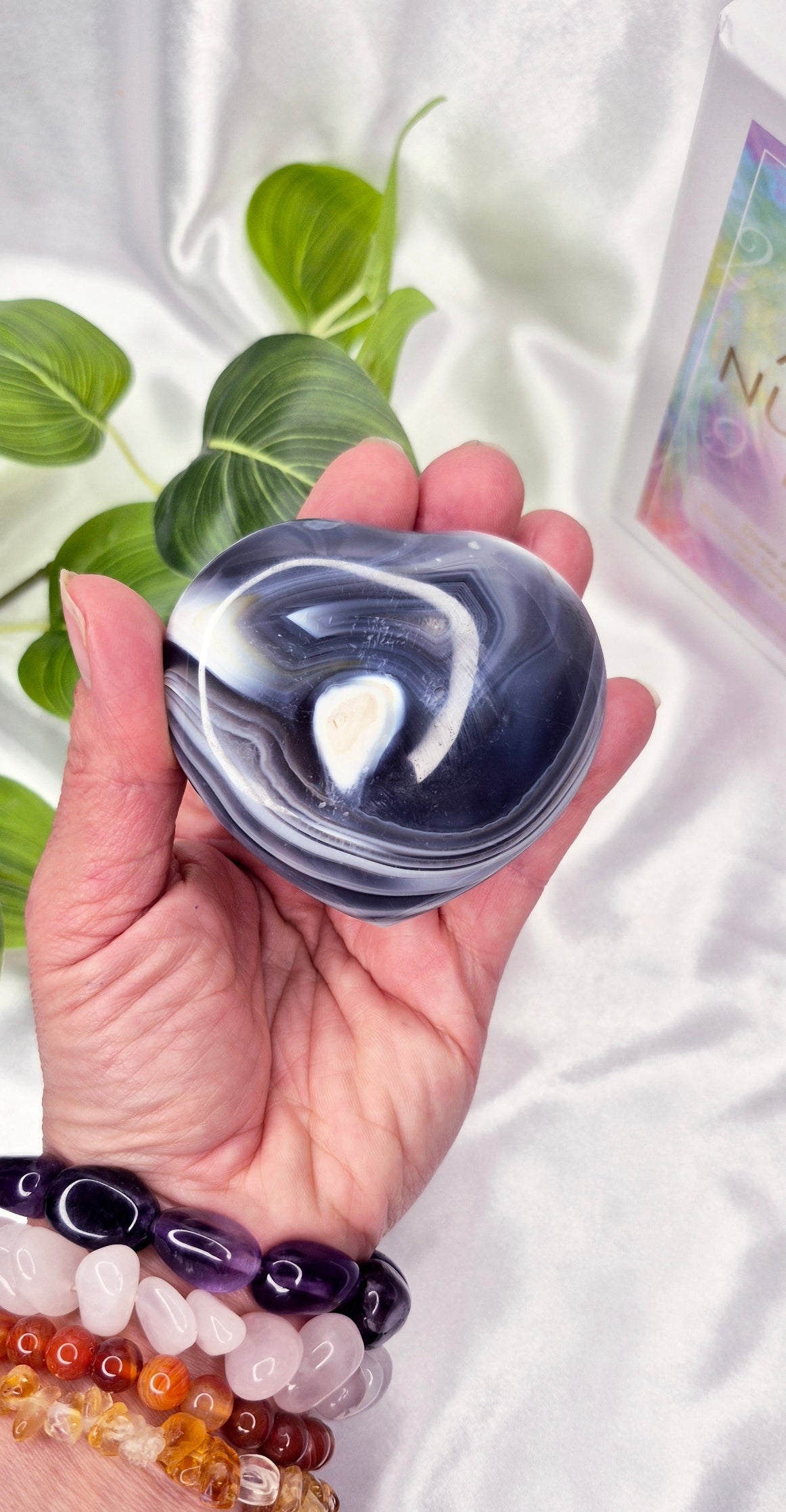 Orcha Agate Heart Carving #B