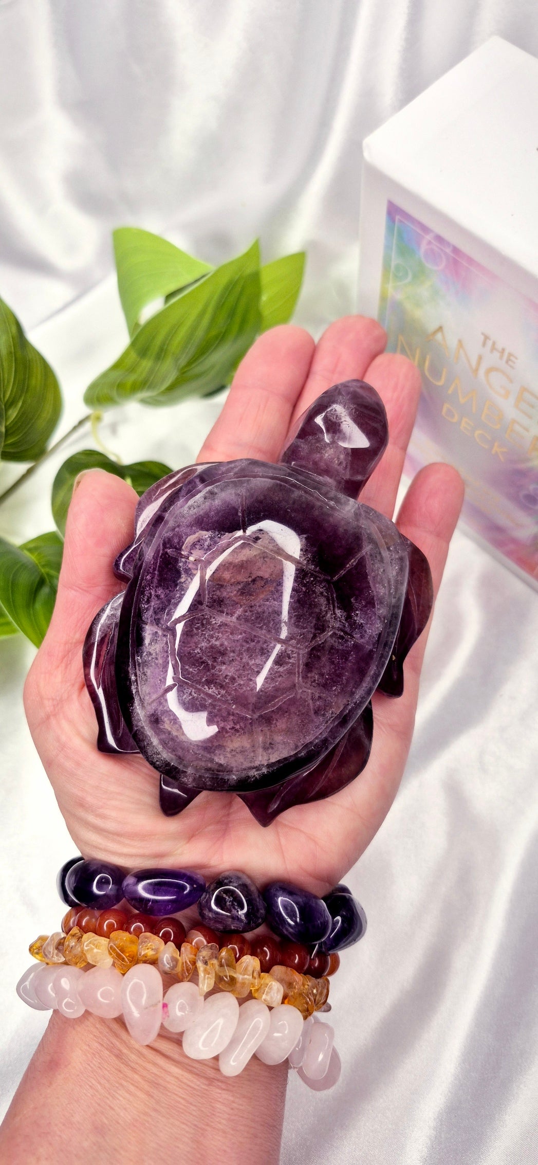 Purple Fluorite Turtle Carving (Large)