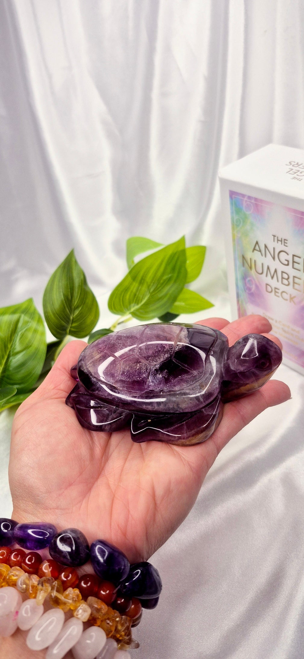 Purple Fluorite Turtle Carving (Large)