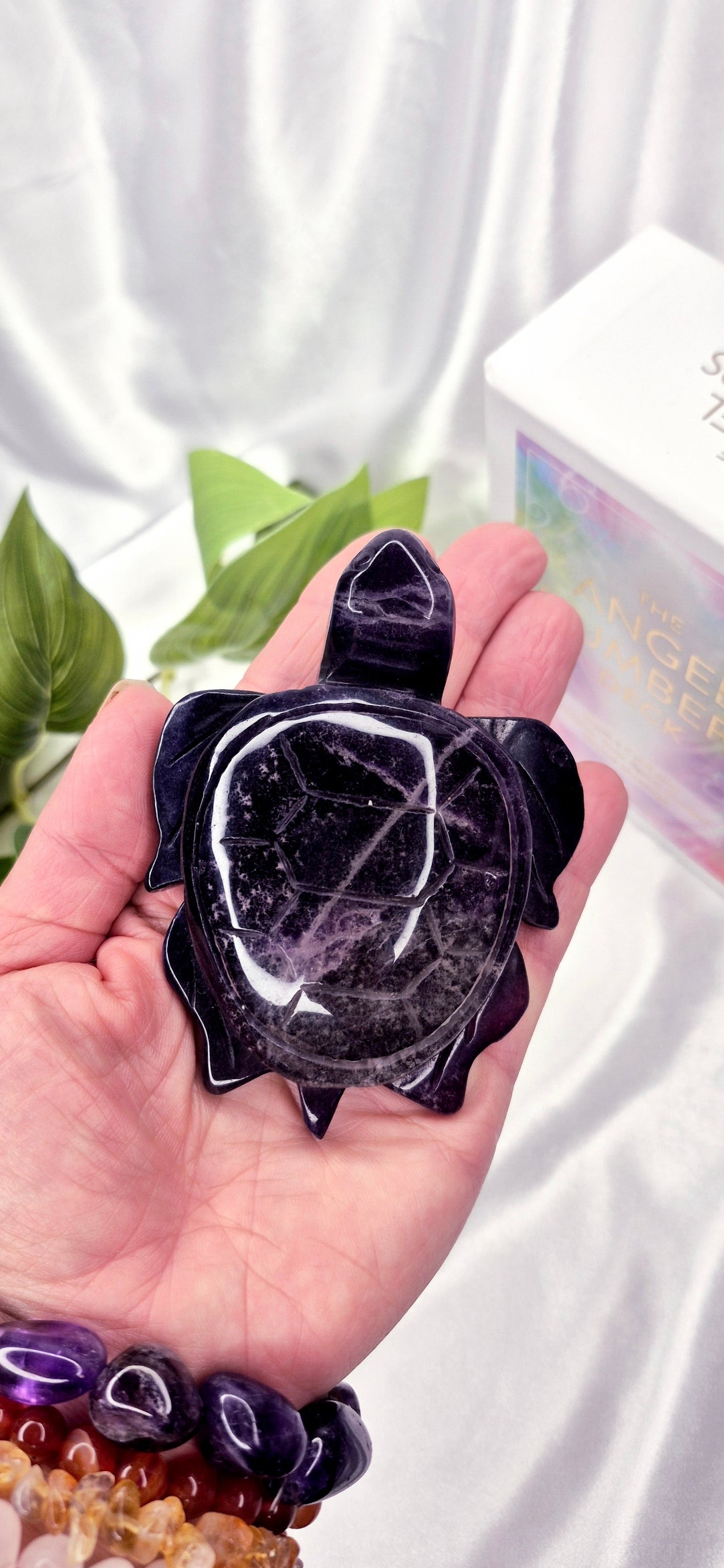 Purple Fluorite Turtle Carving (Medium)
