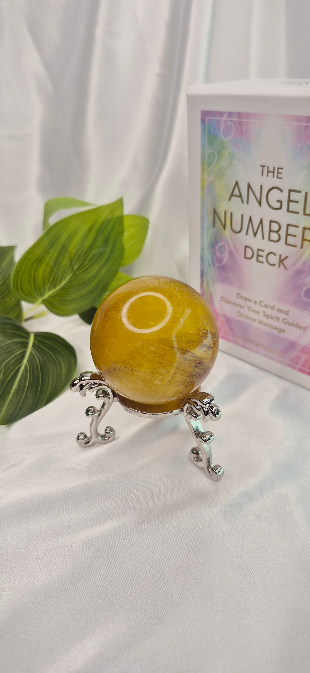 Yellow Fluorite Sphere (rare) small