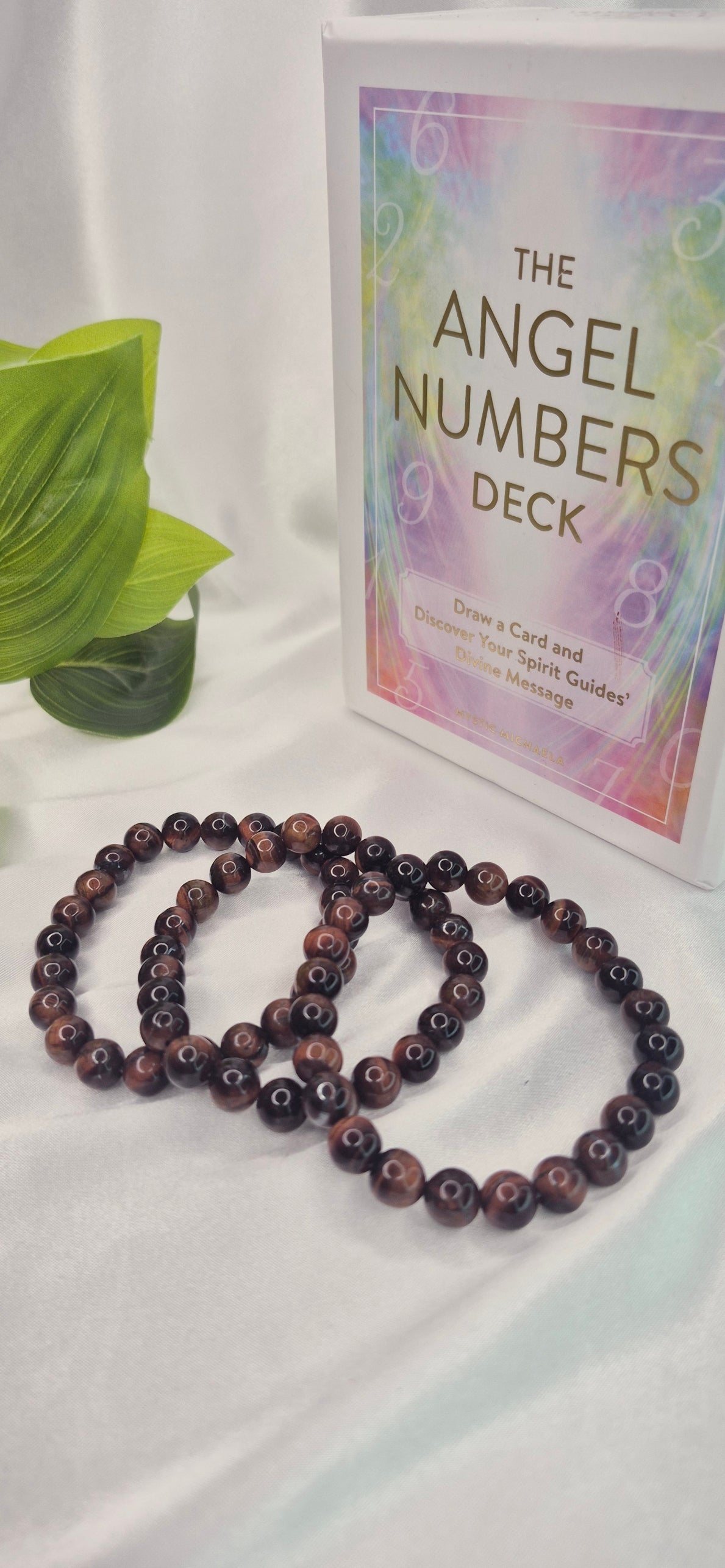 Red Tigers Eye Beaded Bracelet