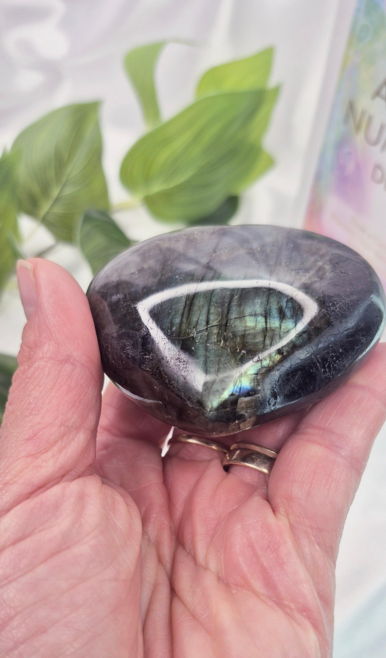 Labradorite Heart Carving #B