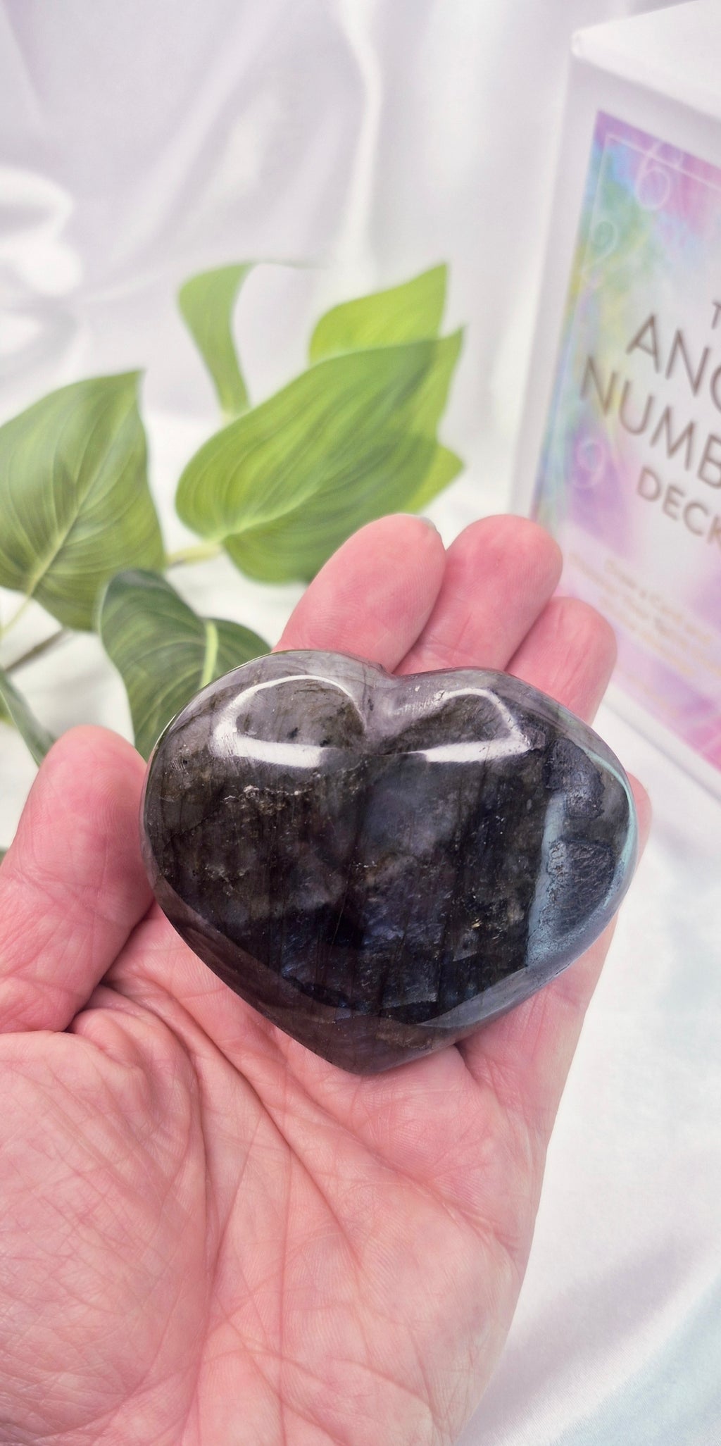 Labradorite Heart Carving #B