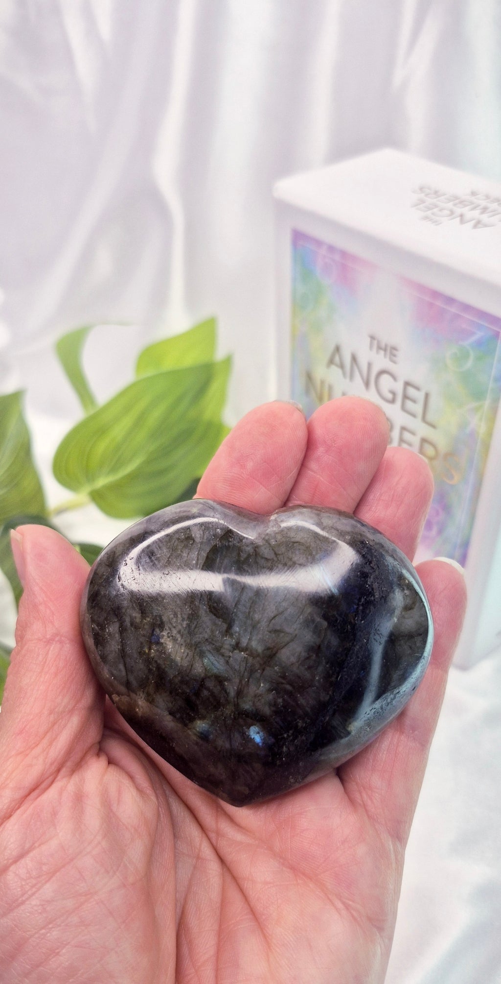 Labradorite Heart Carving #B