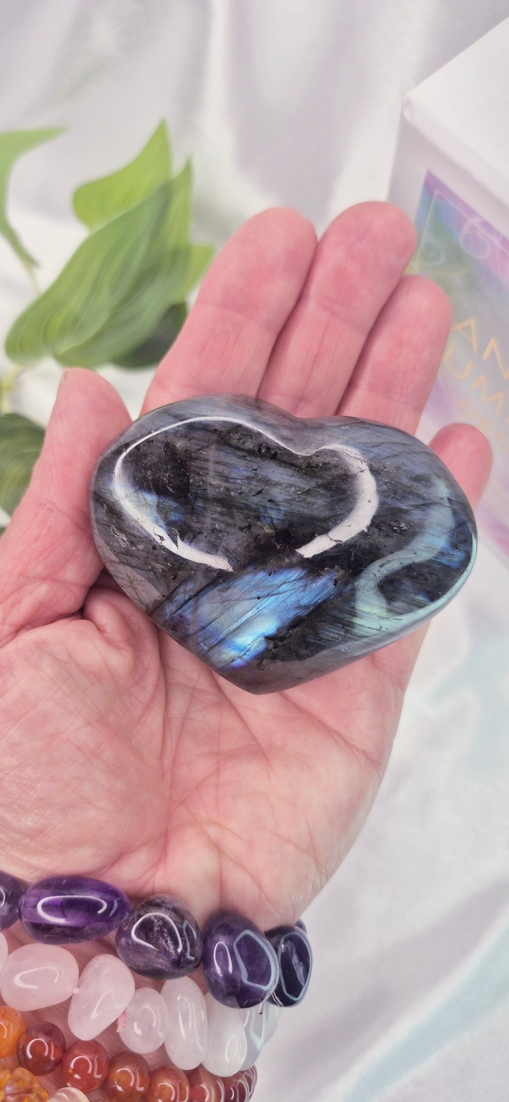 Labradorite Heart Carving #C