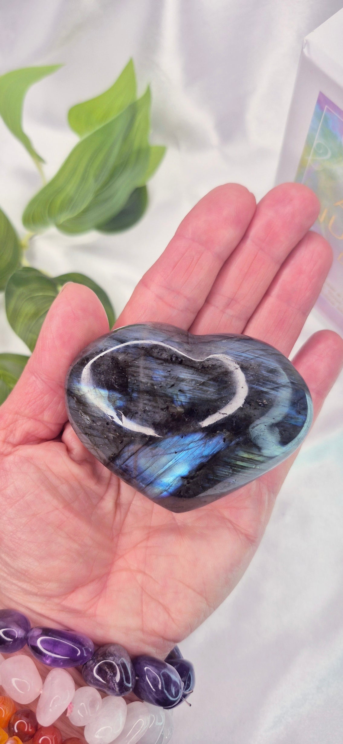 Labradorite Heart Carving #C
