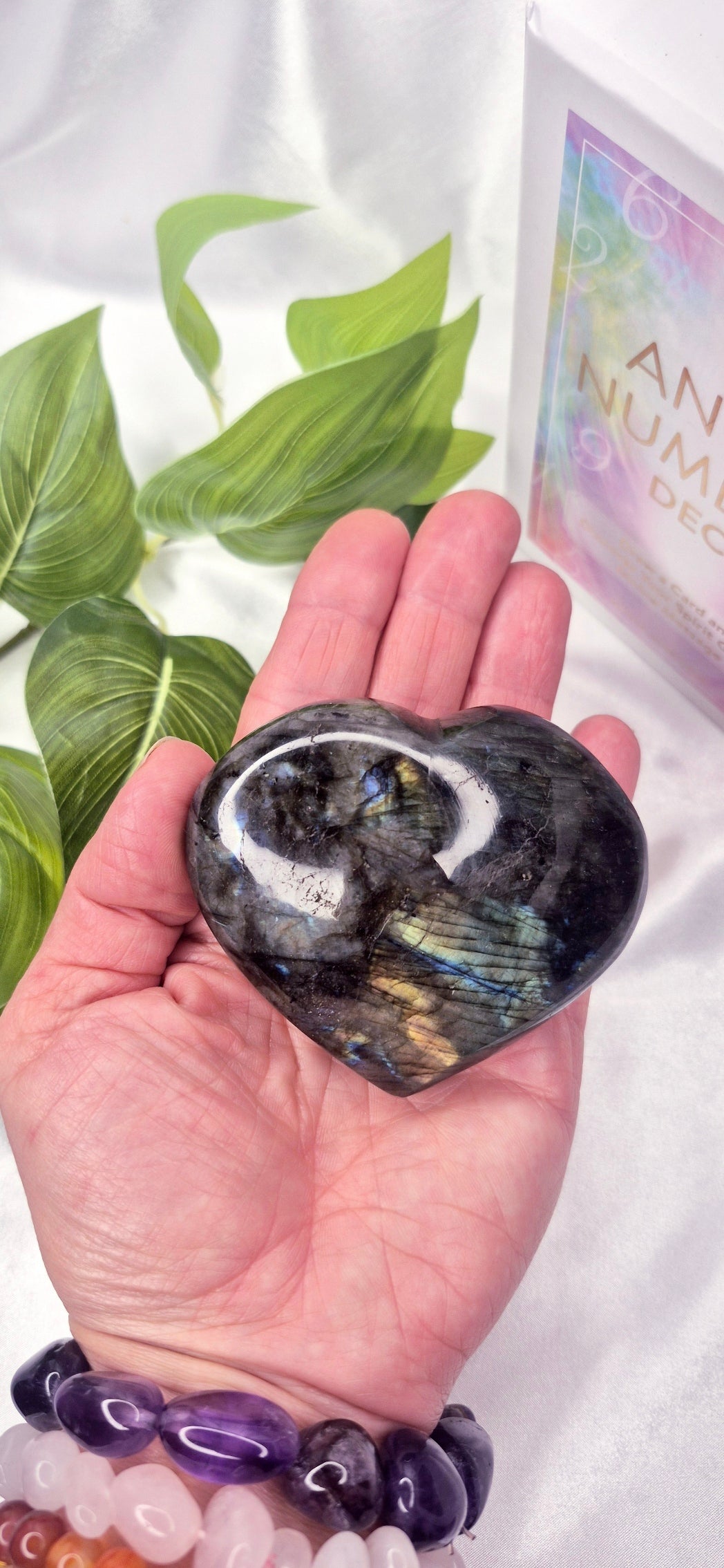 Labradorite Heart Carving #A