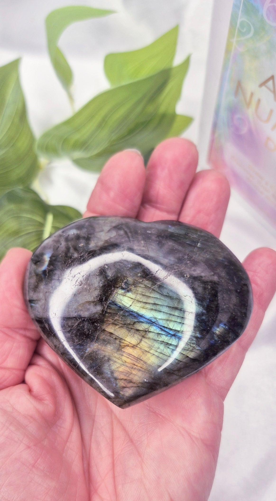 Labradorite Heart Carving #A