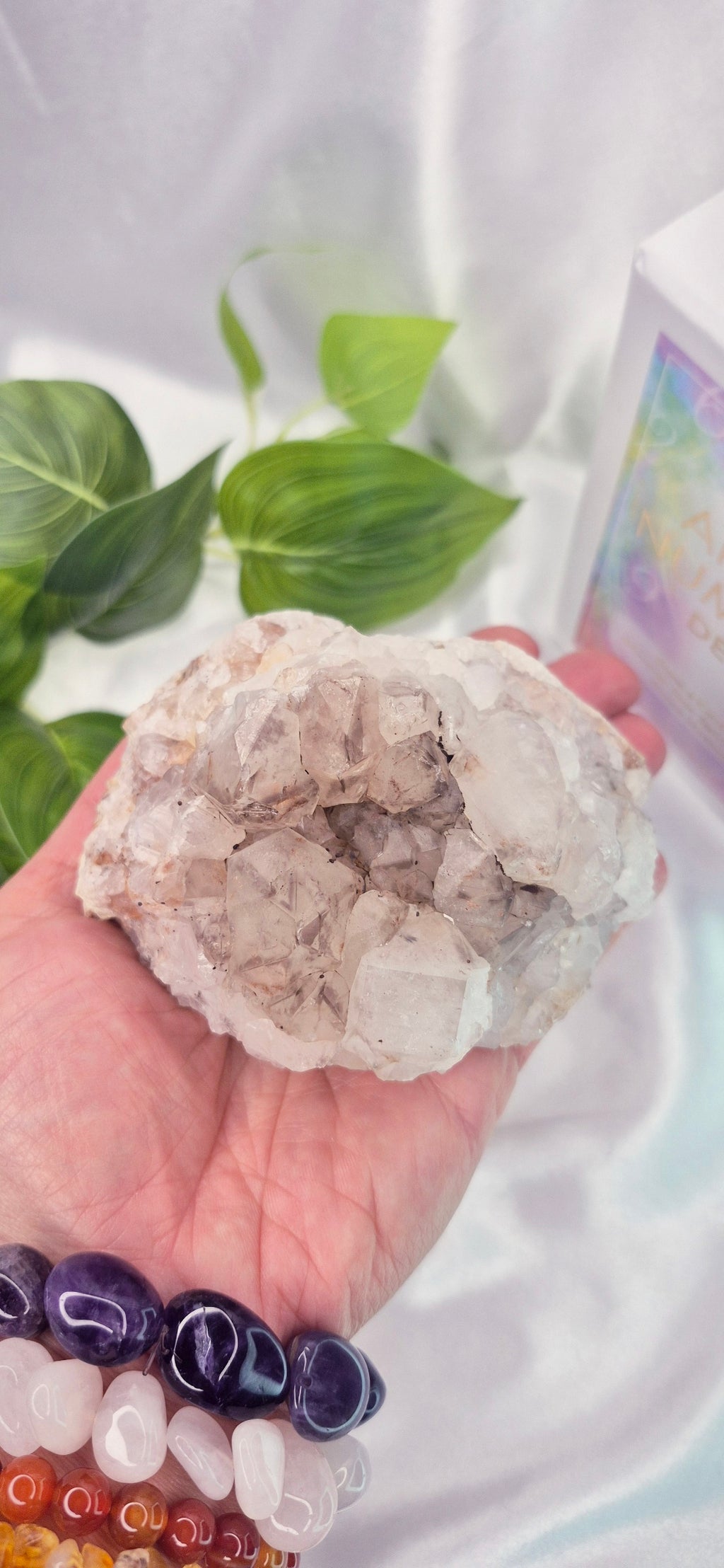 Natural Smokey Quartz Cluster Specimen