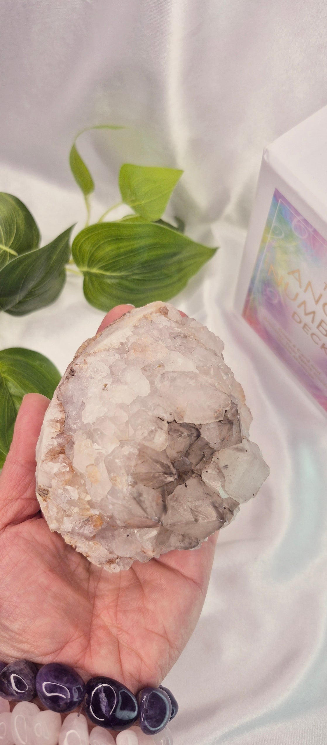 Natural Smokey Quartz Cluster Specimen