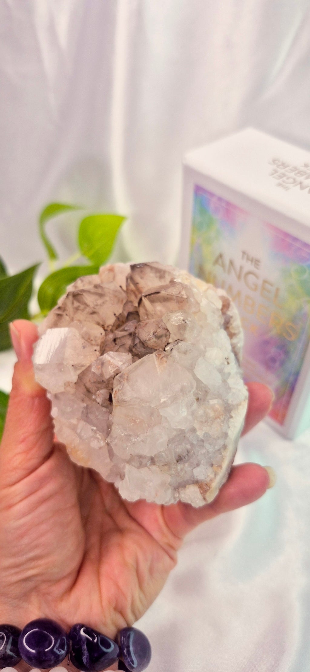 Natural Smokey Quartz Cluster Specimen