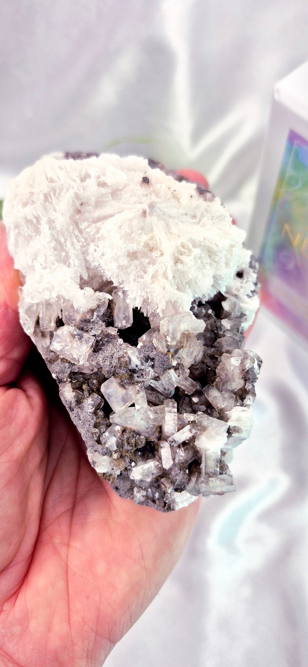 Apophyllite and Scolecite Cluster Specimen