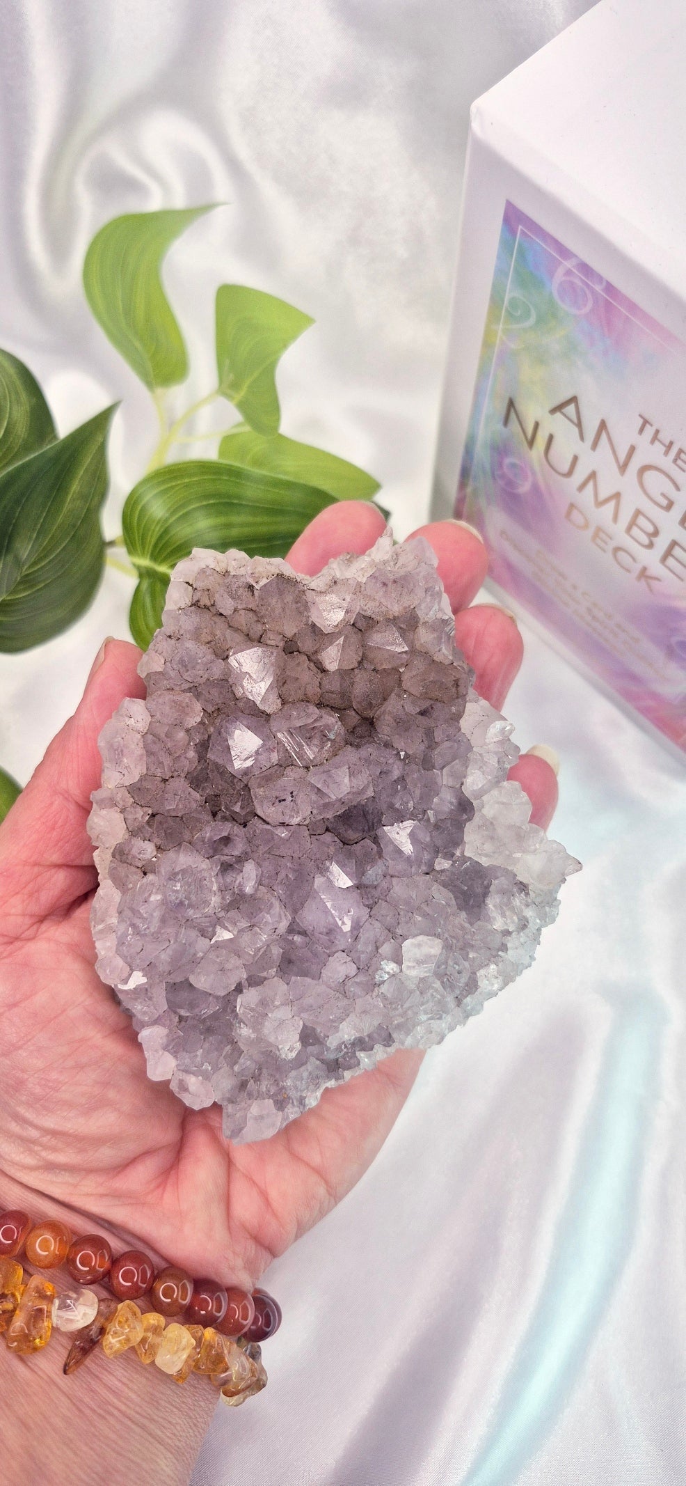 Goethite in Quartz Cluster Specimen