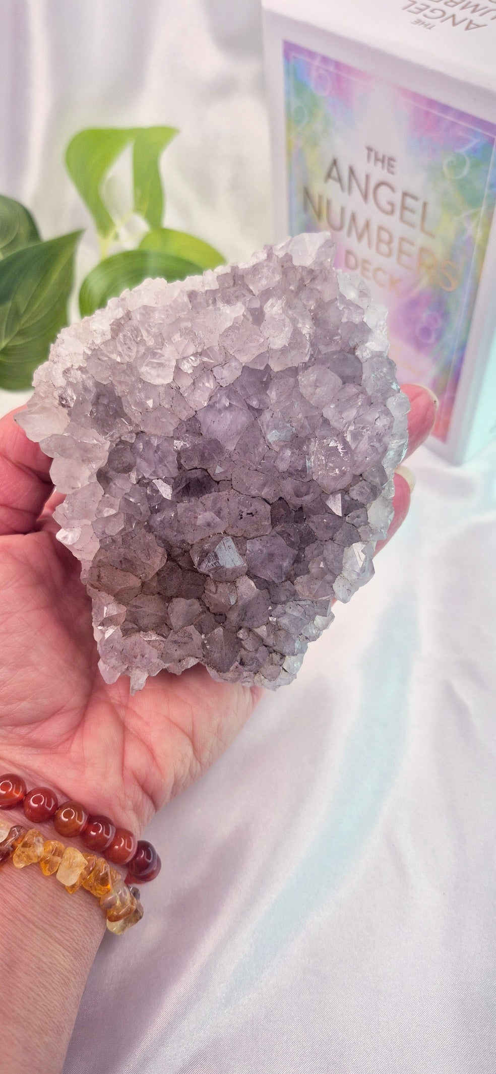 Goethite in Quartz Cluster Specimen