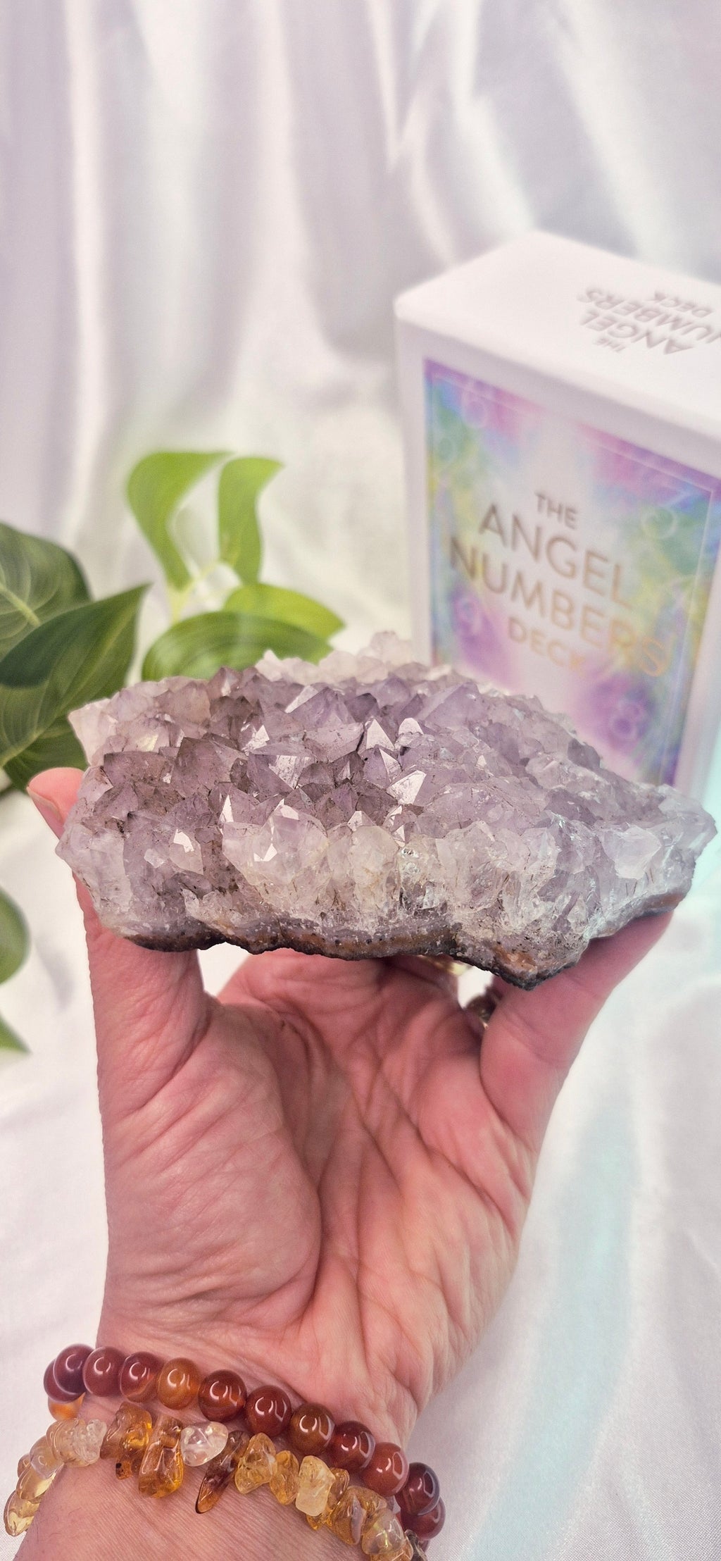 Goethite in Quartz Cluster Specimen