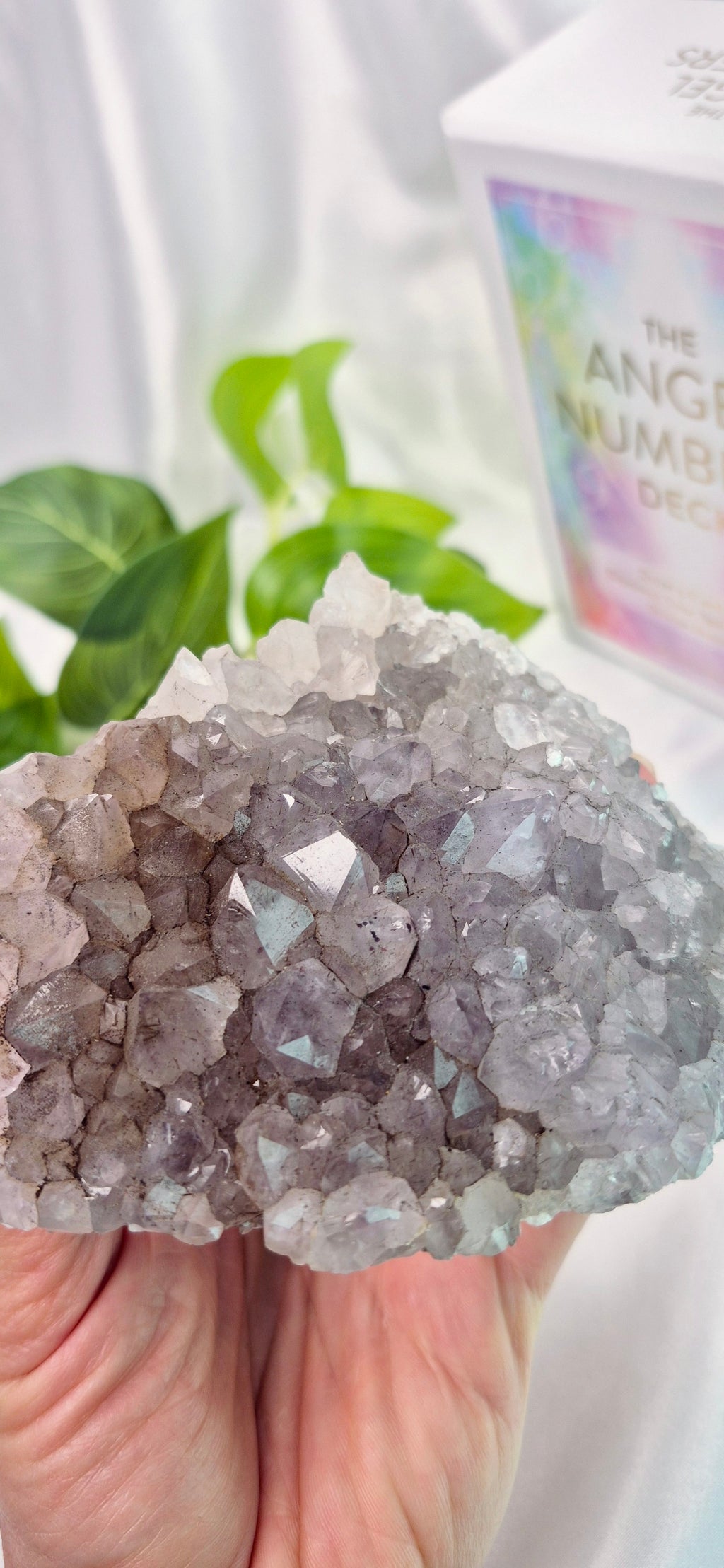 Goethite in Quartz Cluster Specimen